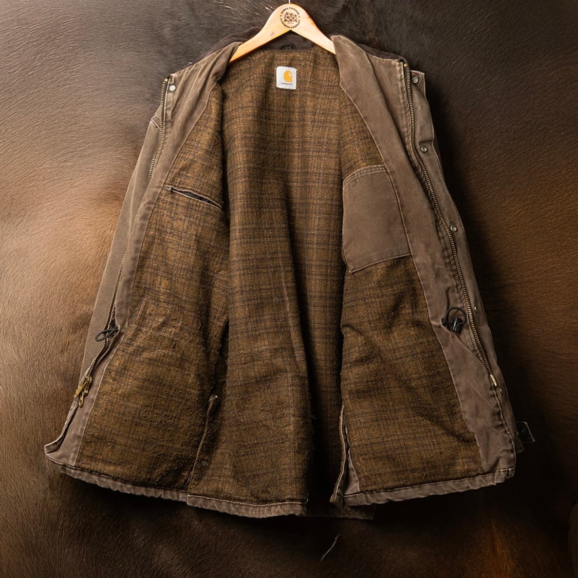 [120] 90s 칼하트 C52 블랭킷 라이닝 워크자켓  상품이미지3