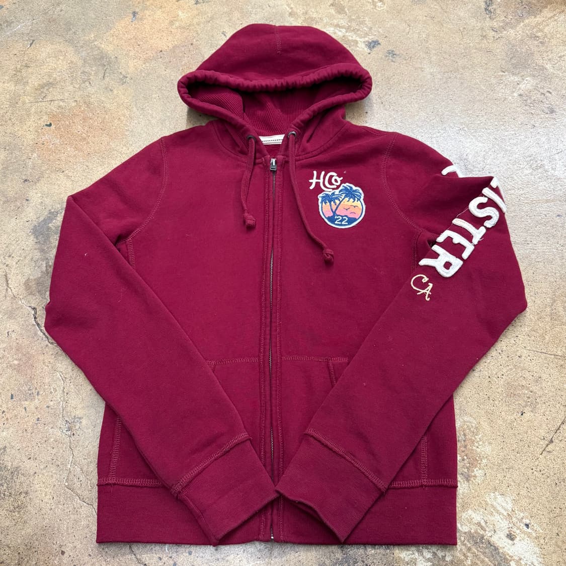 홀리스터 레드 후드집업 상품이미지2