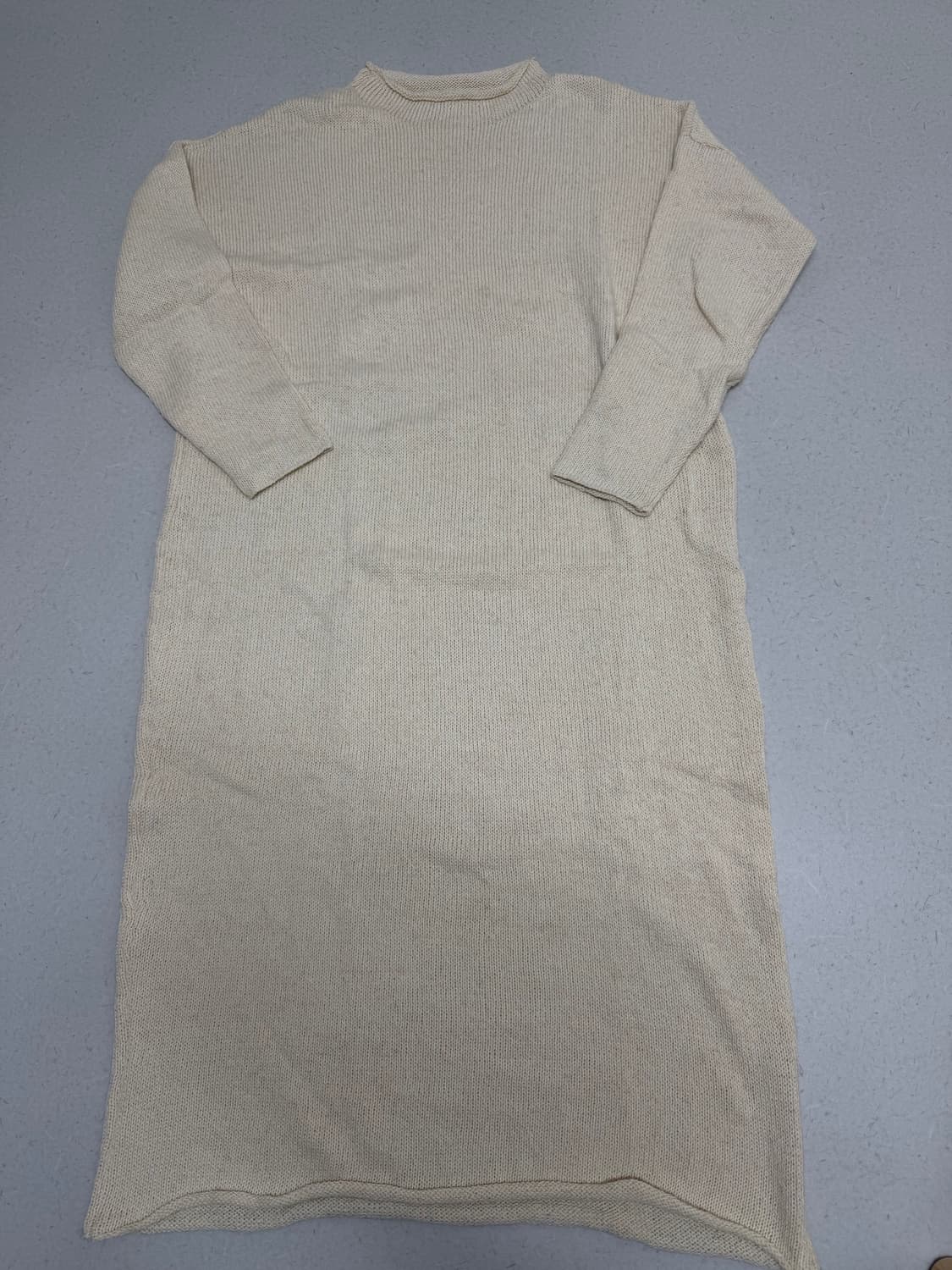 NIDO 25PS Simple Turtleneck Dress, Ecru 상품이미지5