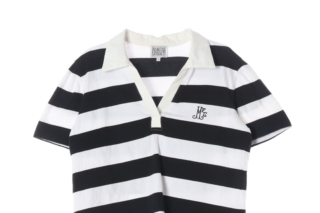 마리떼 프랑소와 저버 마린 스트라이프 반팔 카라티 S 상품이미지3