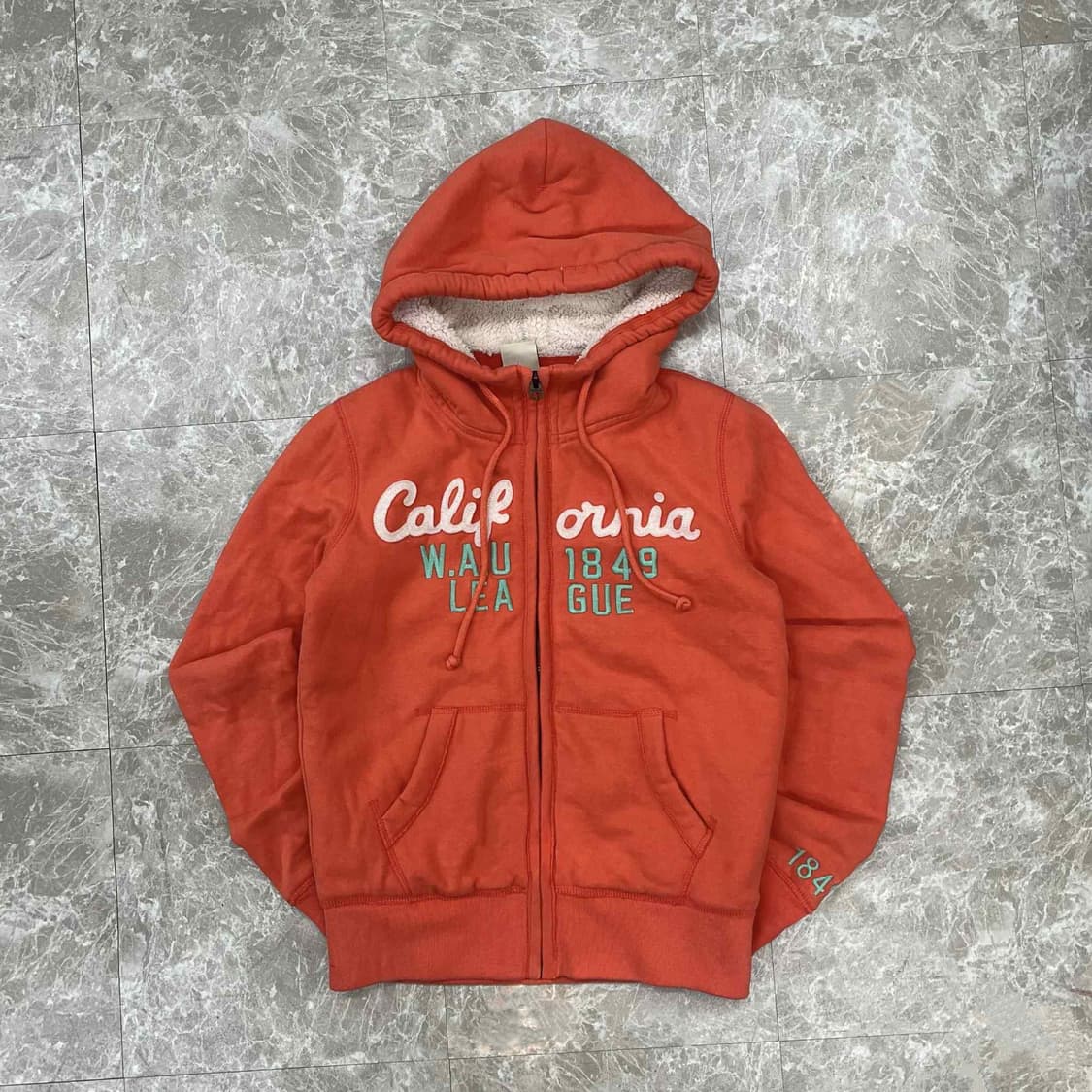 후아유 y2k 양털 걸즈 러블리힙 스웻 후드집업 희귀져지(M) 상품이미지2