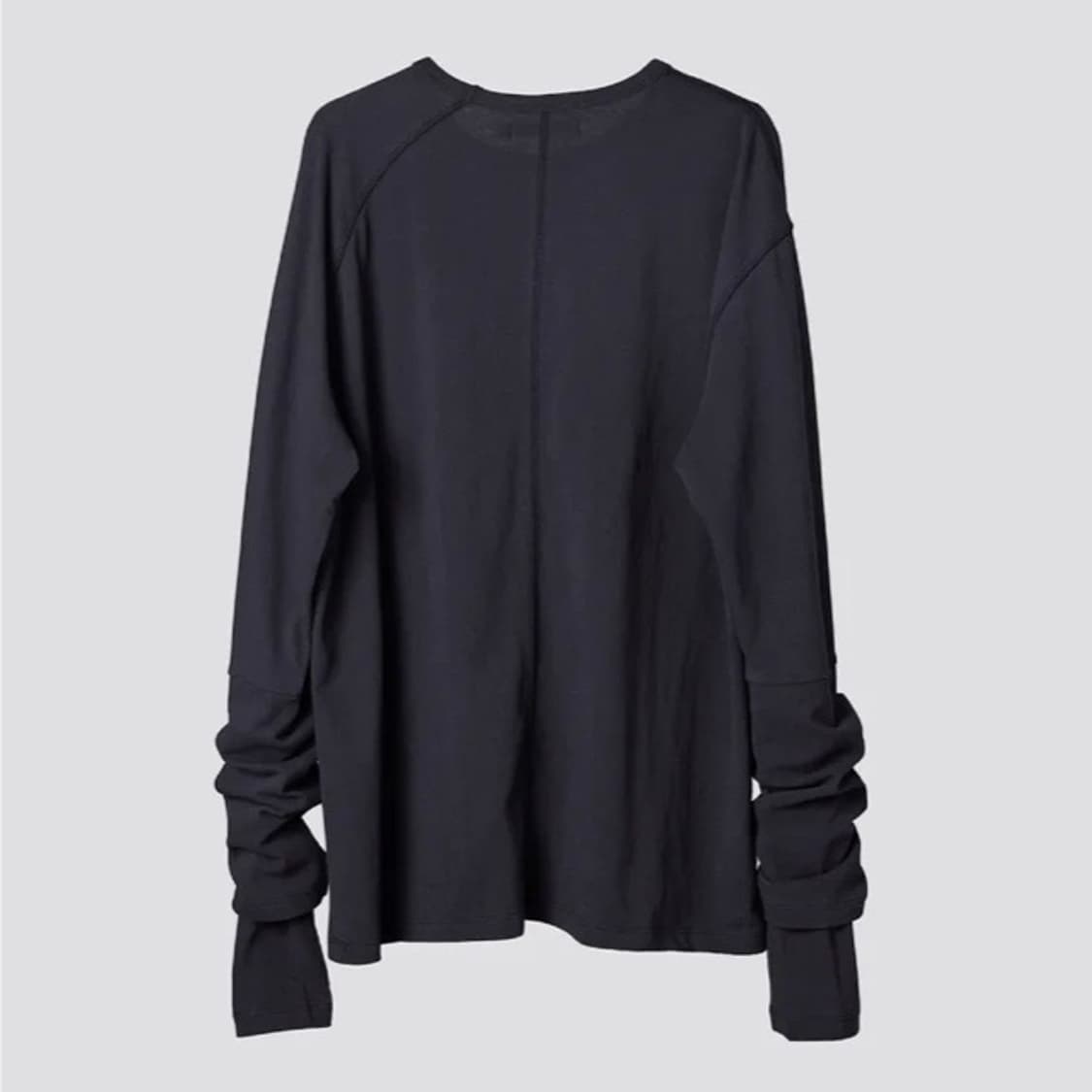 [해칭룸] 더블 슬리브 티 블루 차콜 상품이미지2