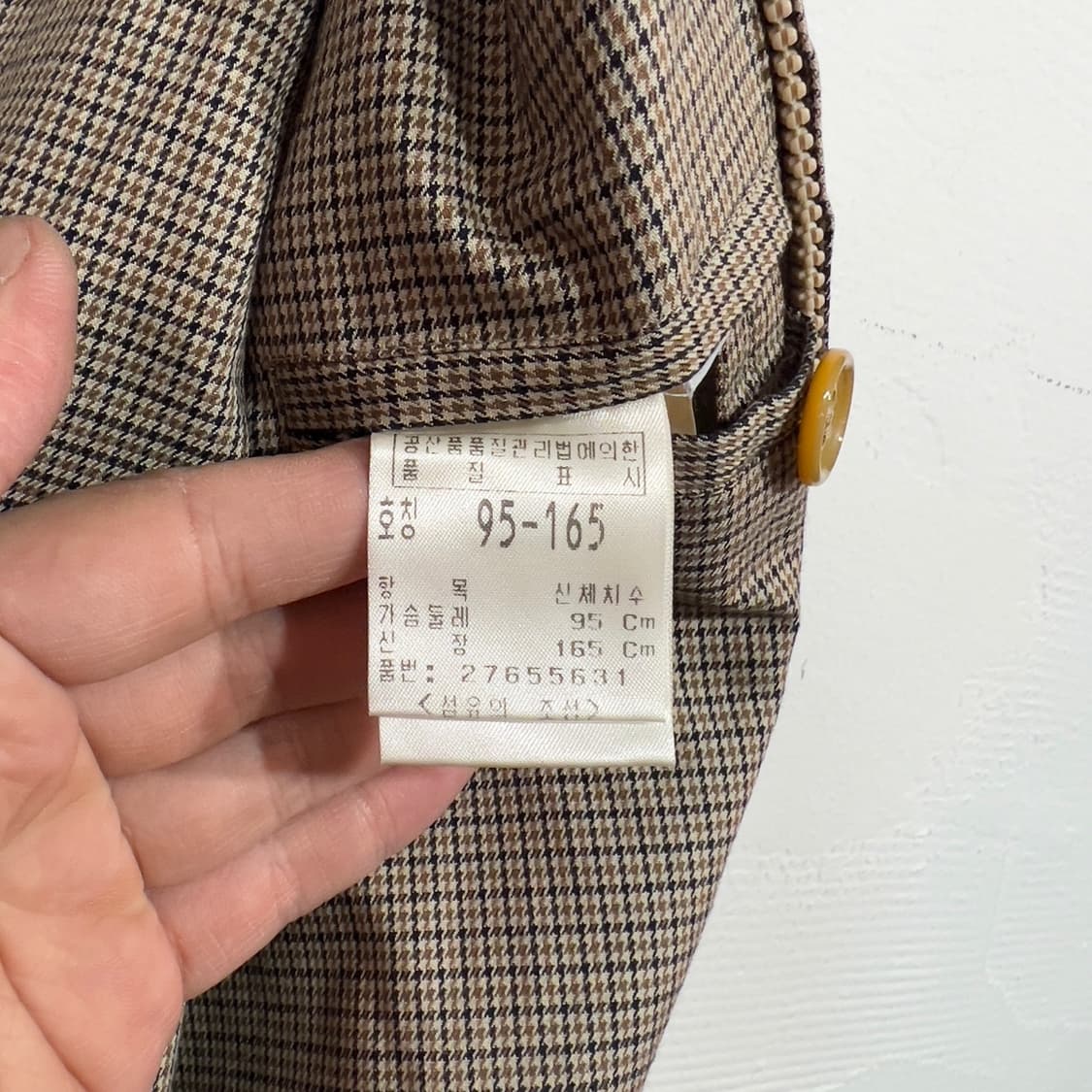 아쿠아스큐텀 체크 스윙자켓 상품이미지6