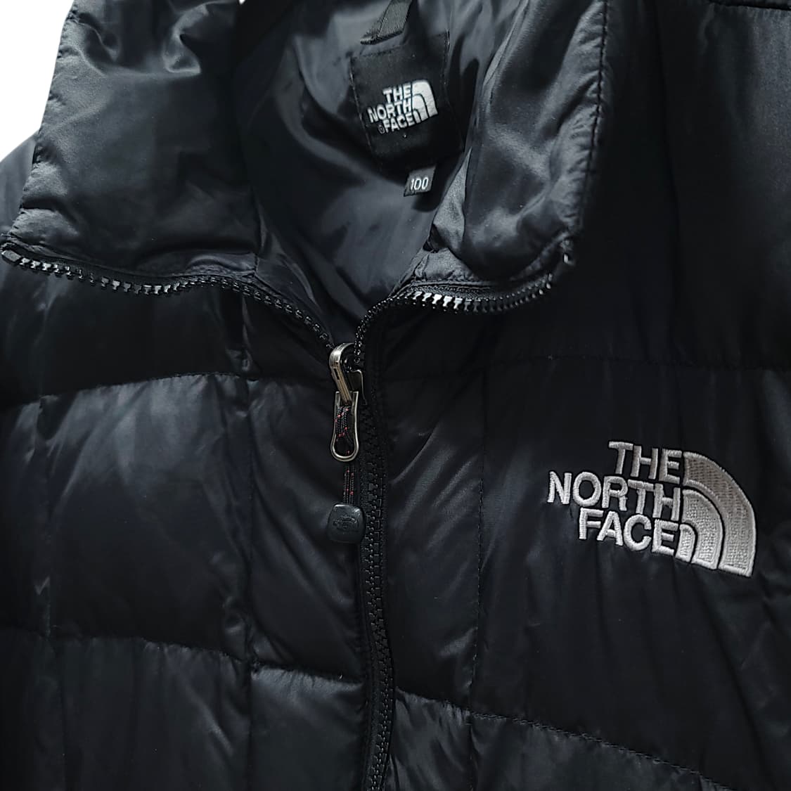 [100] 노스페이스 600 블랙 구스다운 퀼팅 패딩 점퍼 상품이미지5