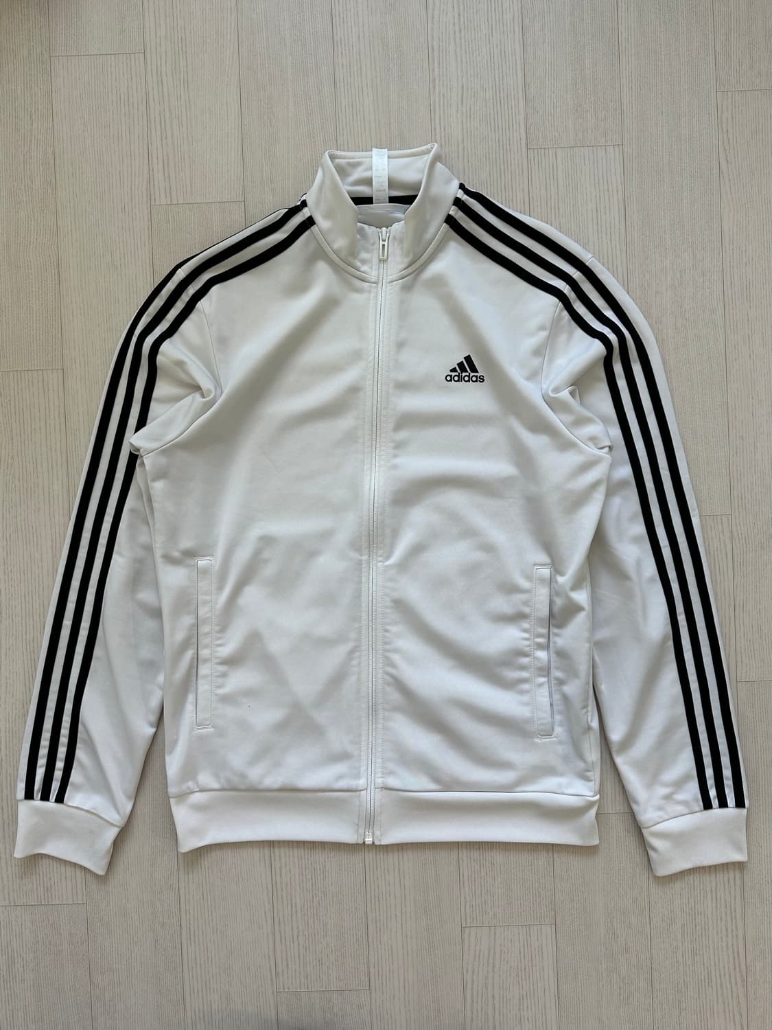아디다스 삼선로고 사이드라인 트랙탑 화이트 져지 상품이미지4