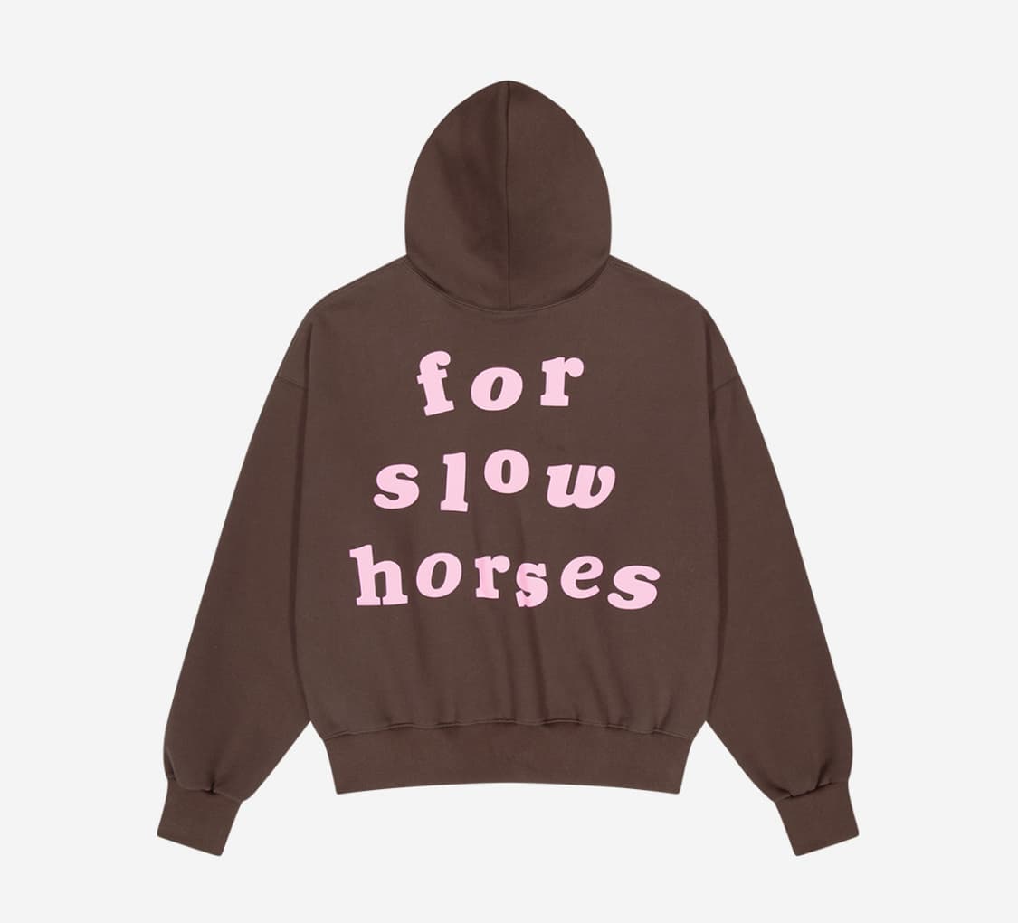 [L] 네더월드 슬로우 홀스 후디 브라운 핑크 상품이미지2