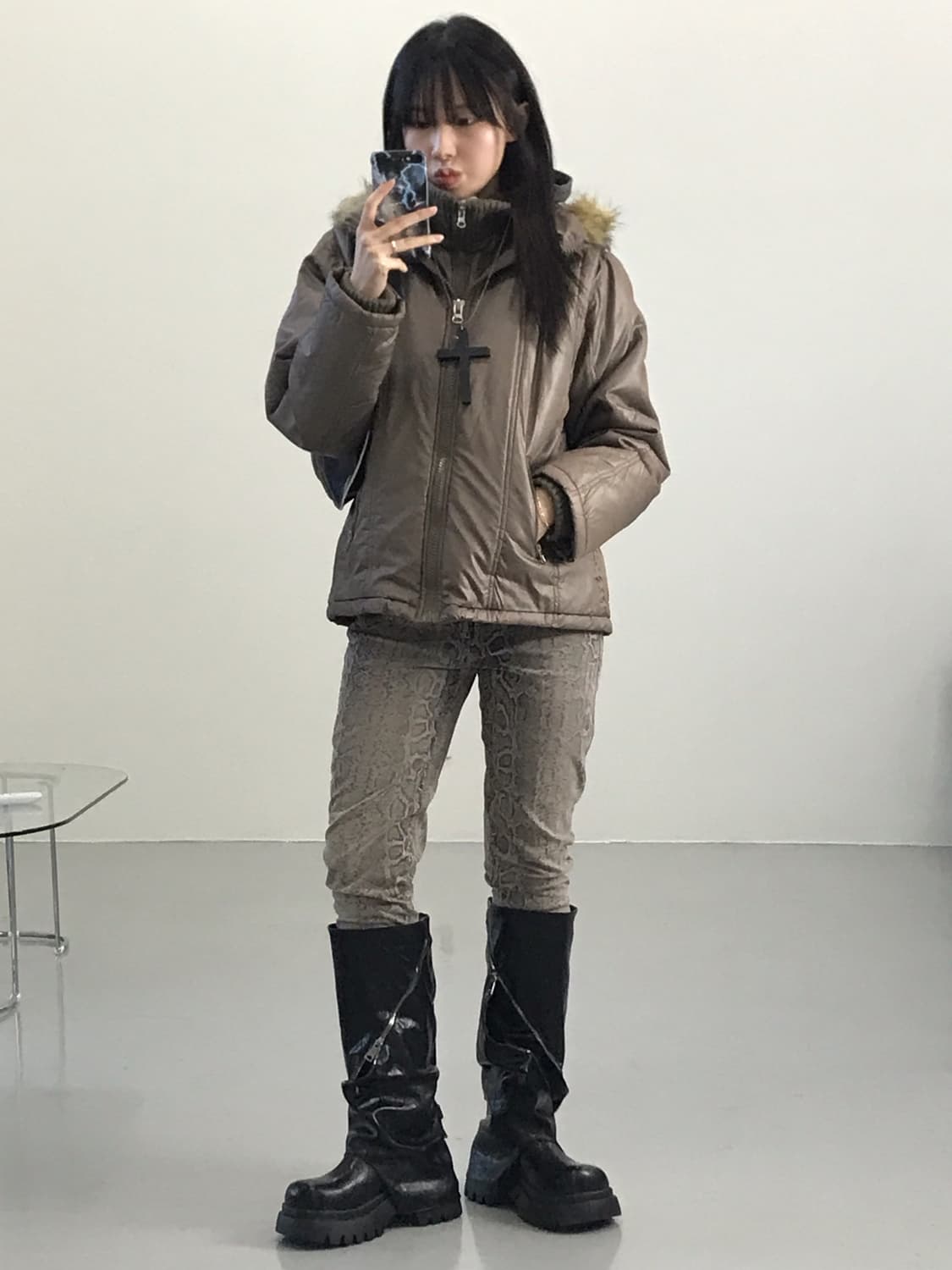 Jpn Zipper details Puffer Jackets 상품이미지2