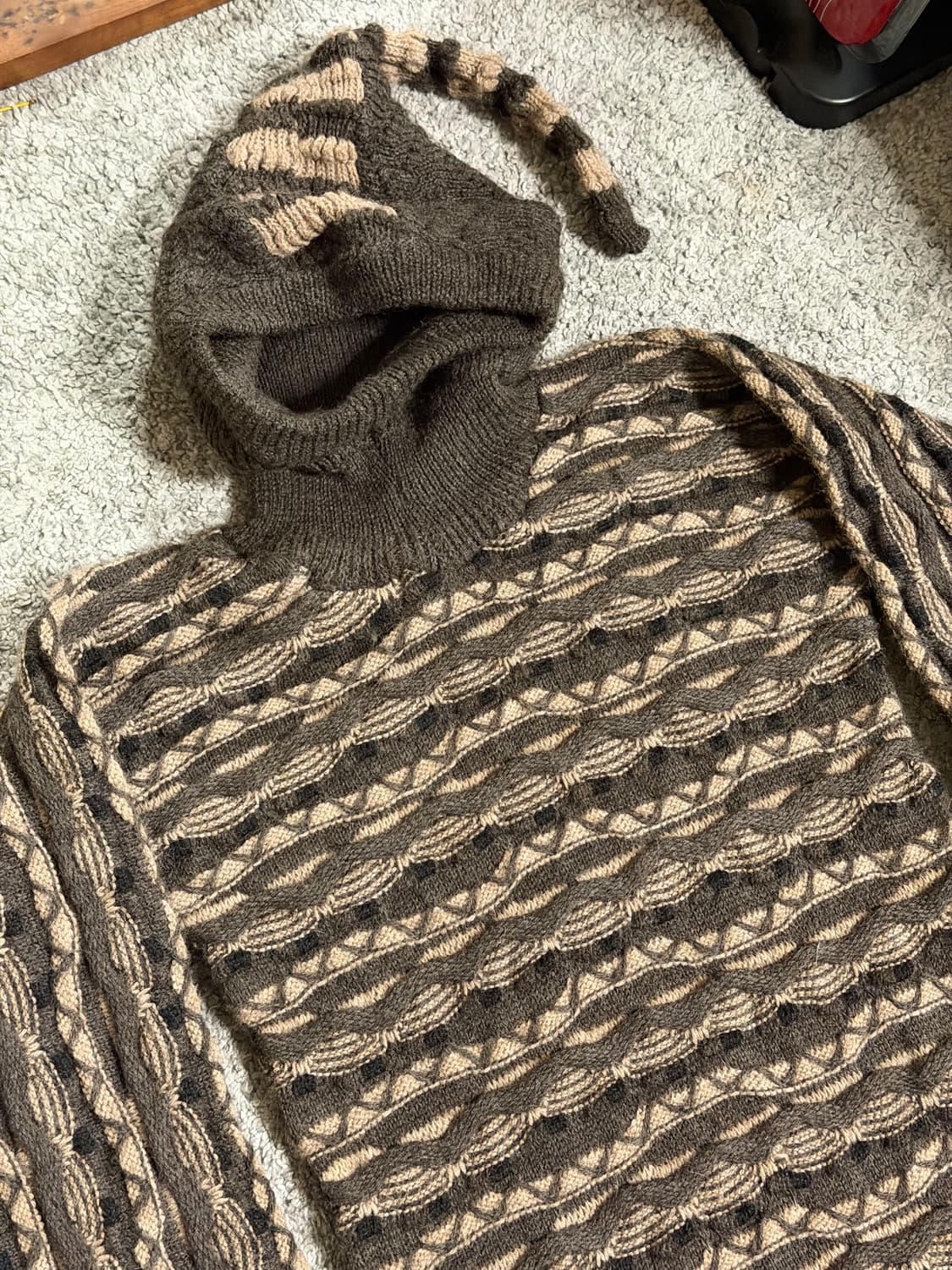 버나드윌헴 알파카 울 후드 니트 상품이미지2