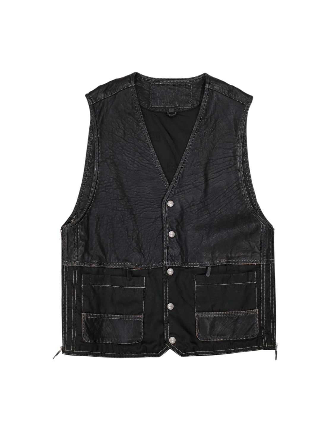 90‘s 마리떼 프랑소와 저버 레더 베스트 상품이미지1