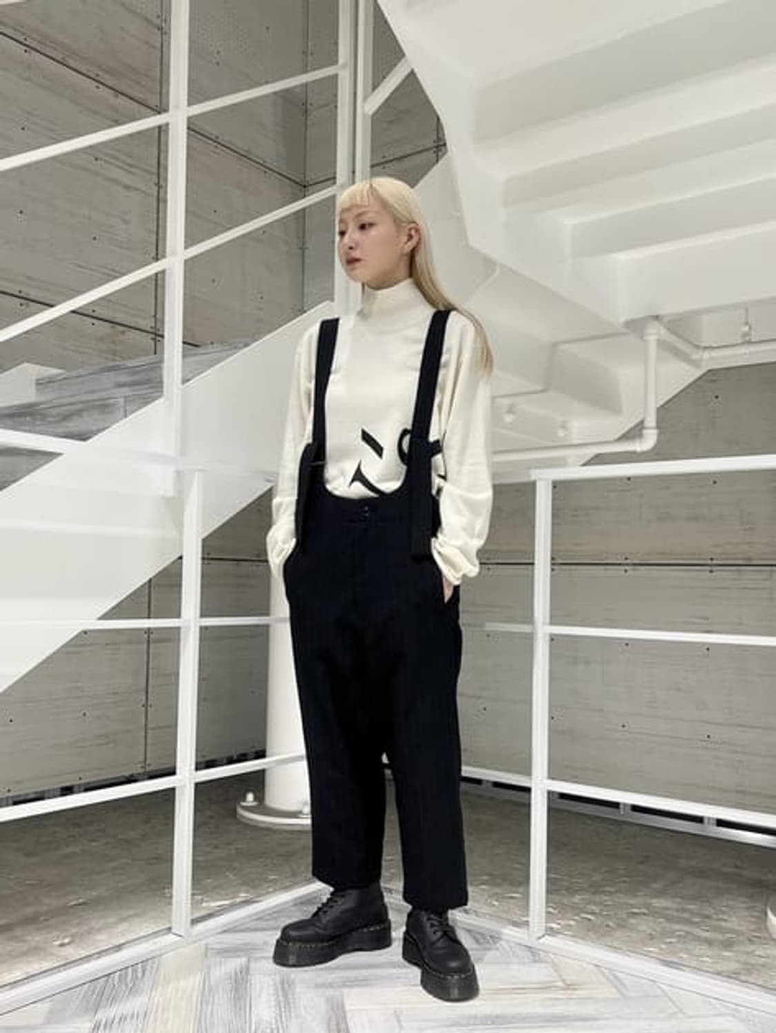 요지야마모토 Y's  울  서스펜더 팬츠 상품이미지1