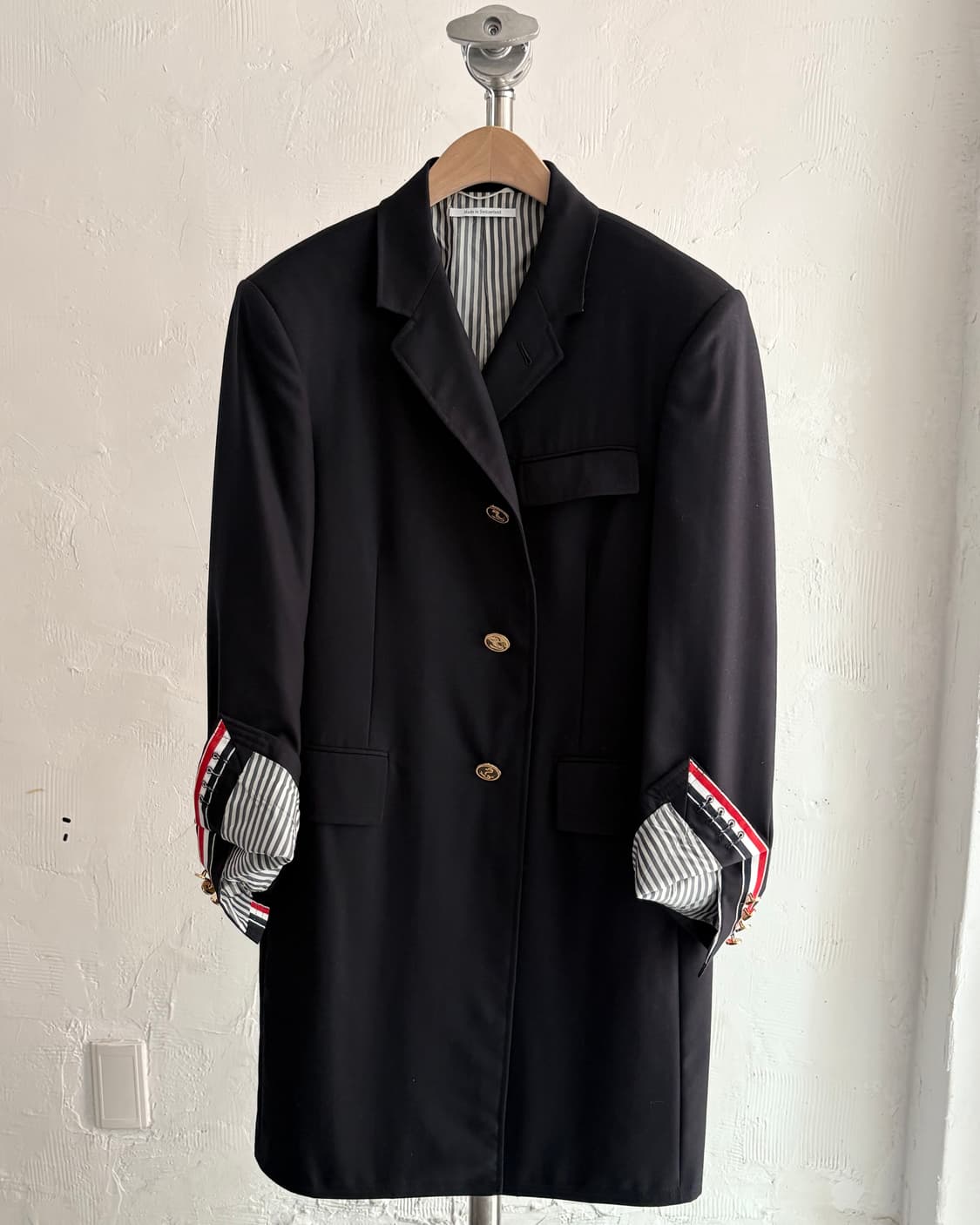 Thom Browne 톰브라운 네이비 체스터필드 코트 상품이미지6