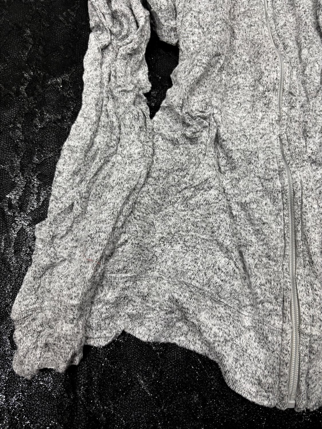 “Vintage” Loose fit Grey hoodie zip up 상품이미지5