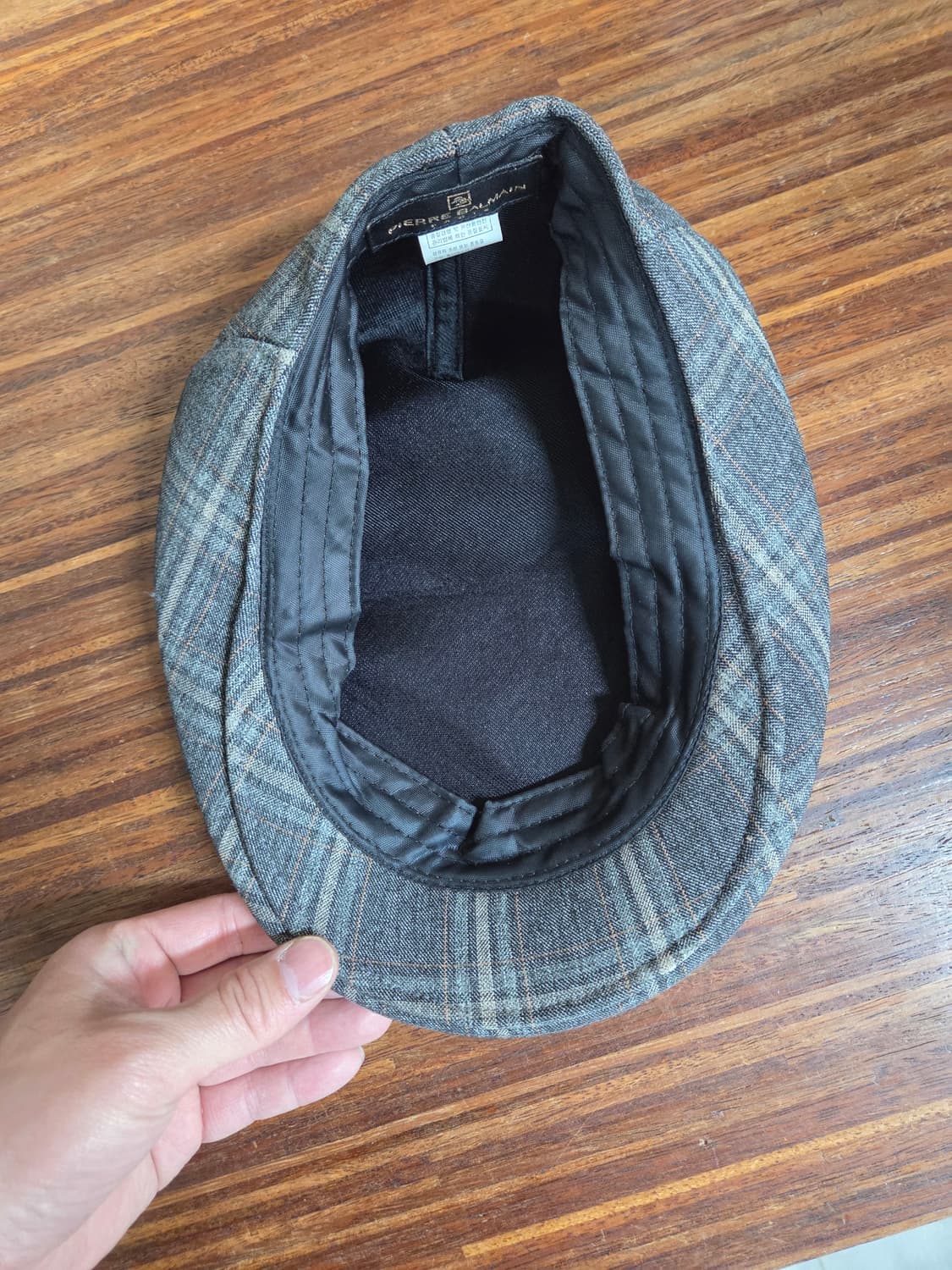 피에르발망 체크 베레모 헌팅캡 모자 60 xl 상품이미지4