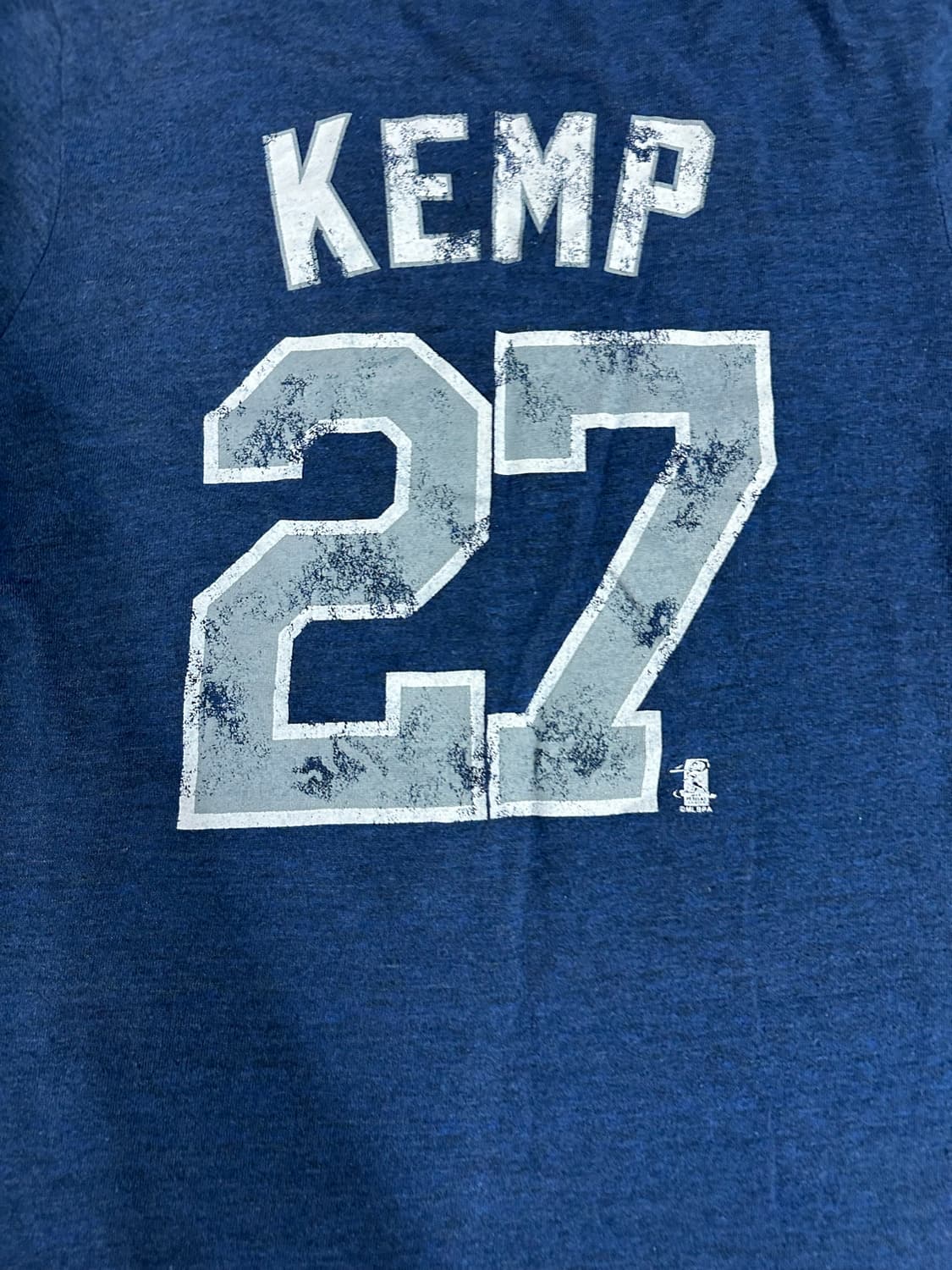 MLB LA 다저스 KEMP 27 여성 반팔 티셔츠 블루 S 상품이미지6