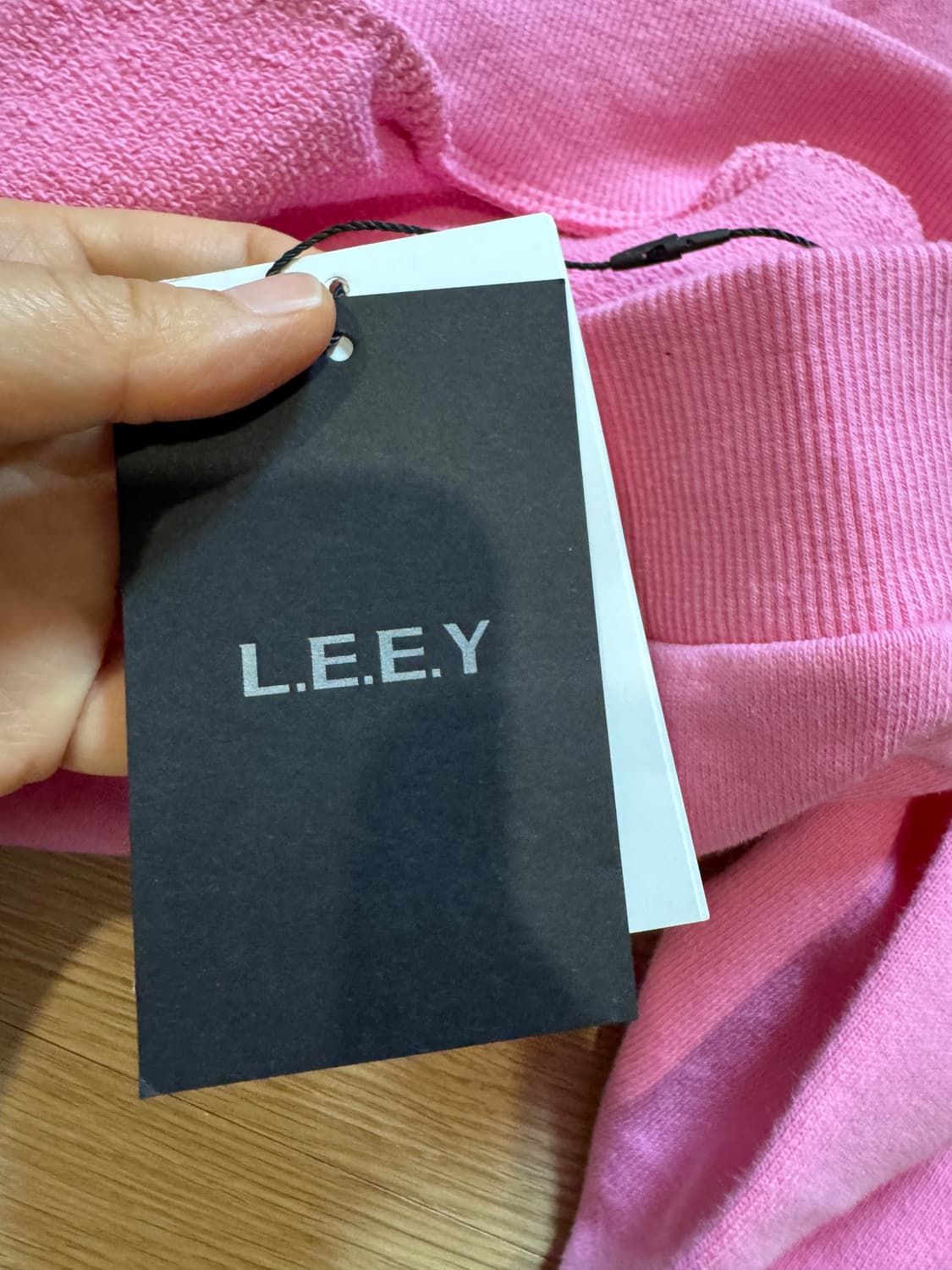 새상품 LEEY 오버사이즈 후디 핑크 상품이미지6