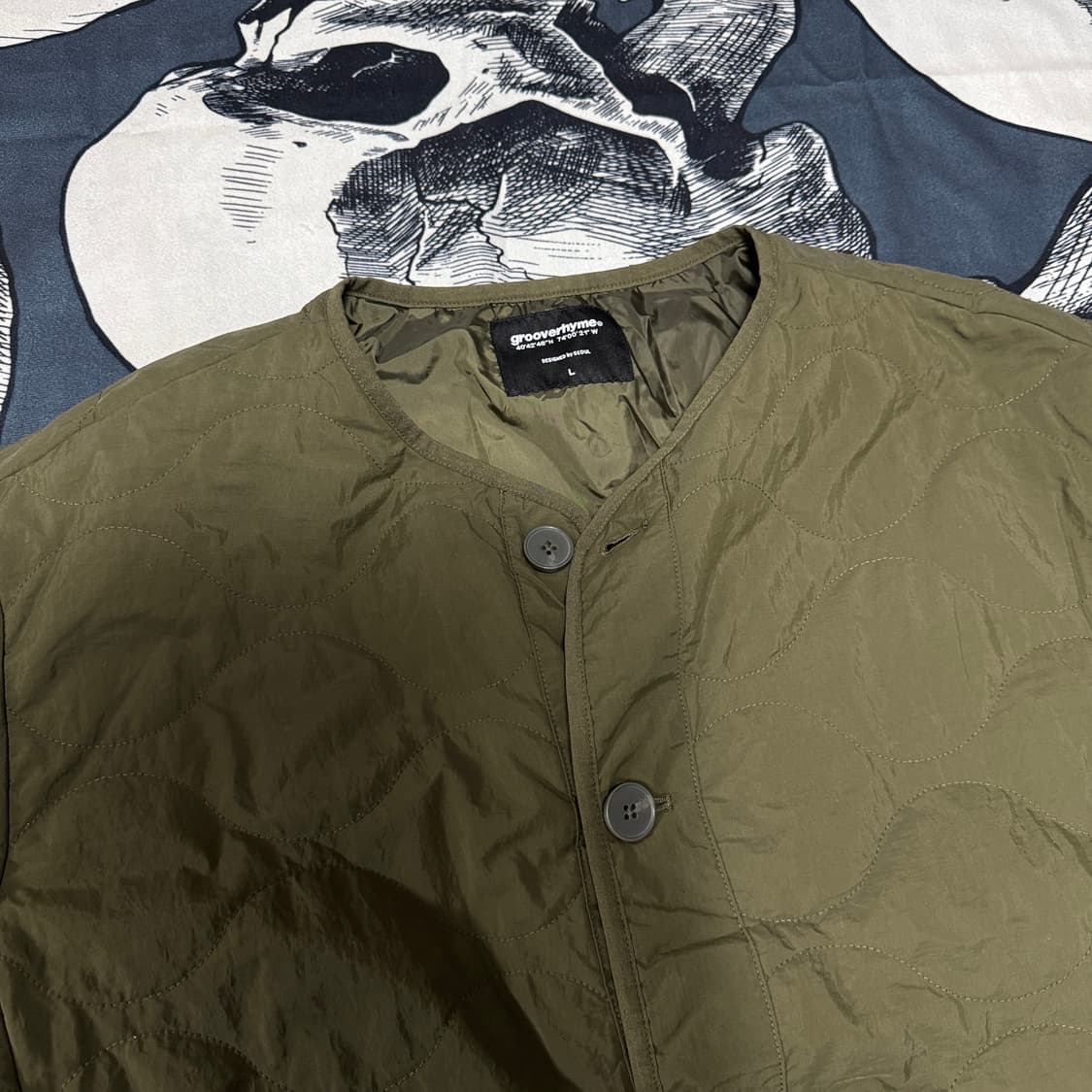 그루브라임 깔깔이 노카라 점퍼 L사이즈 상품이미지2