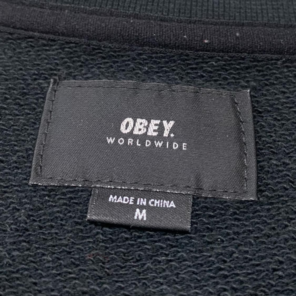 오베이 obey 블랙 맨투맨 상품이미지3