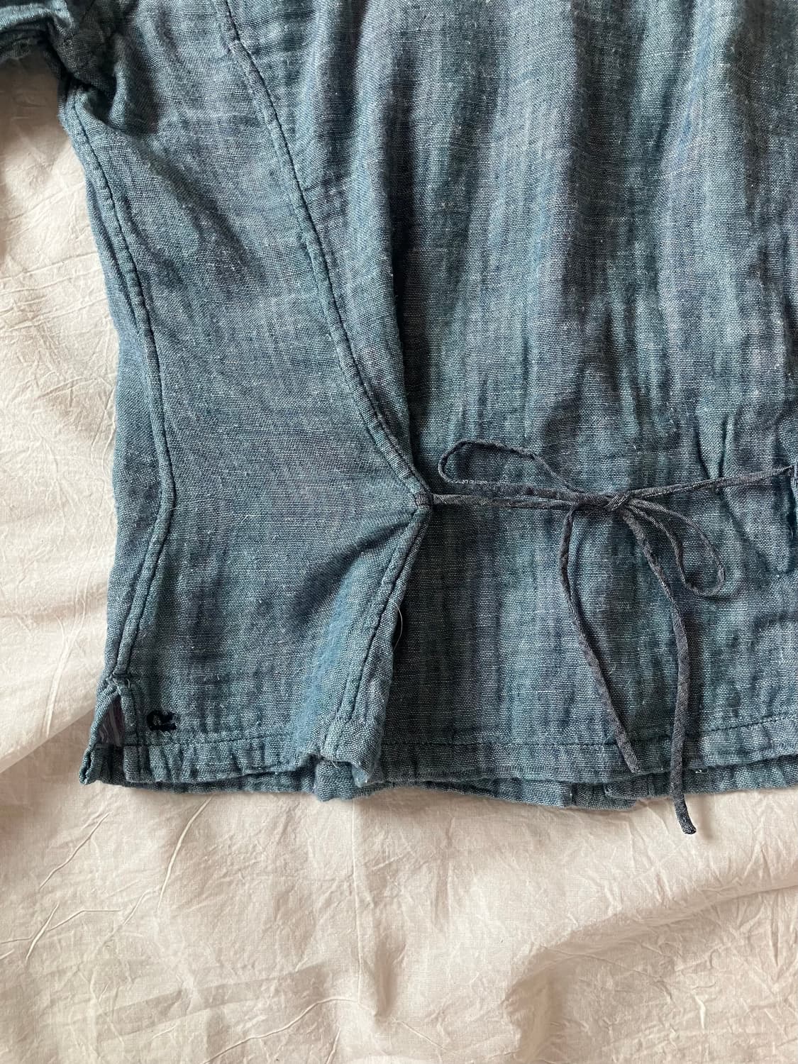 R2 블루 면 셔츠 상품이미지4