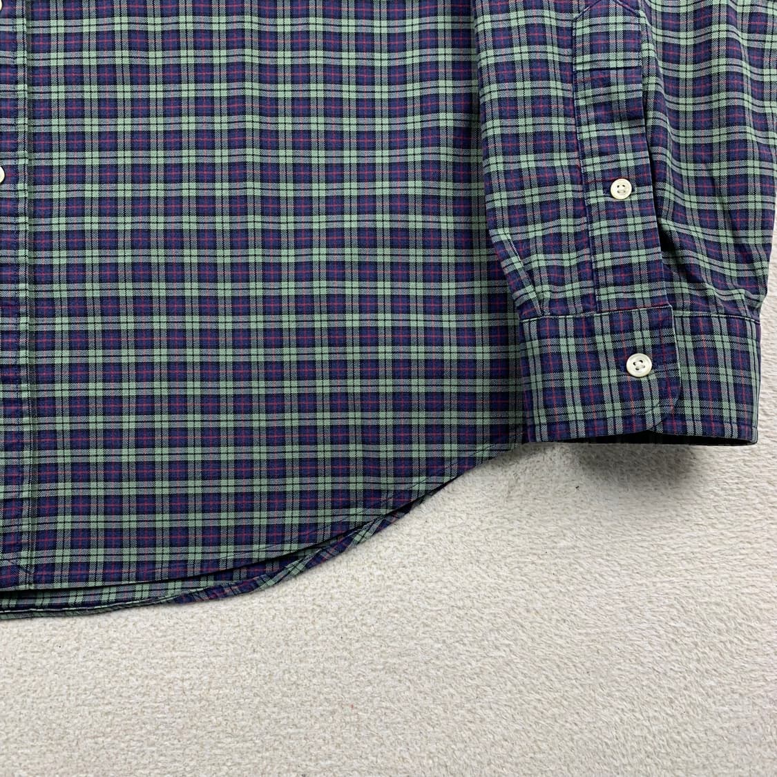 폴로 랄프로렌 포니로고 슬림핏 스트레치 옥스포드 체크 셔츠 상품이미지5