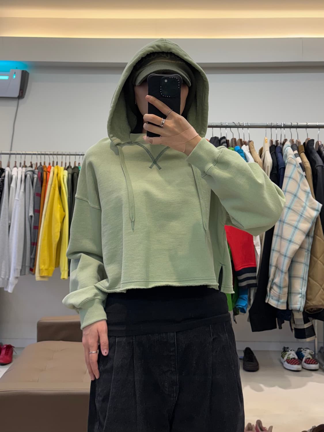 JANE SMITH 크롭 후드티 상품이미지5