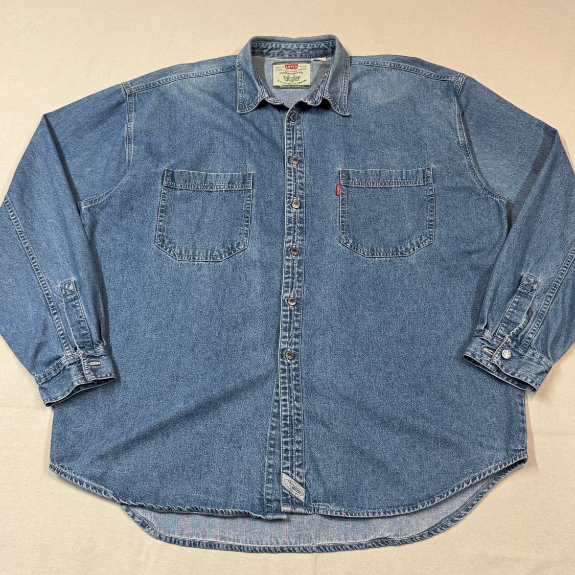 XL) 리바이스 투포켓 워크 데님 셔츠 자켓 T버튼 타입 W27 상품이미지2