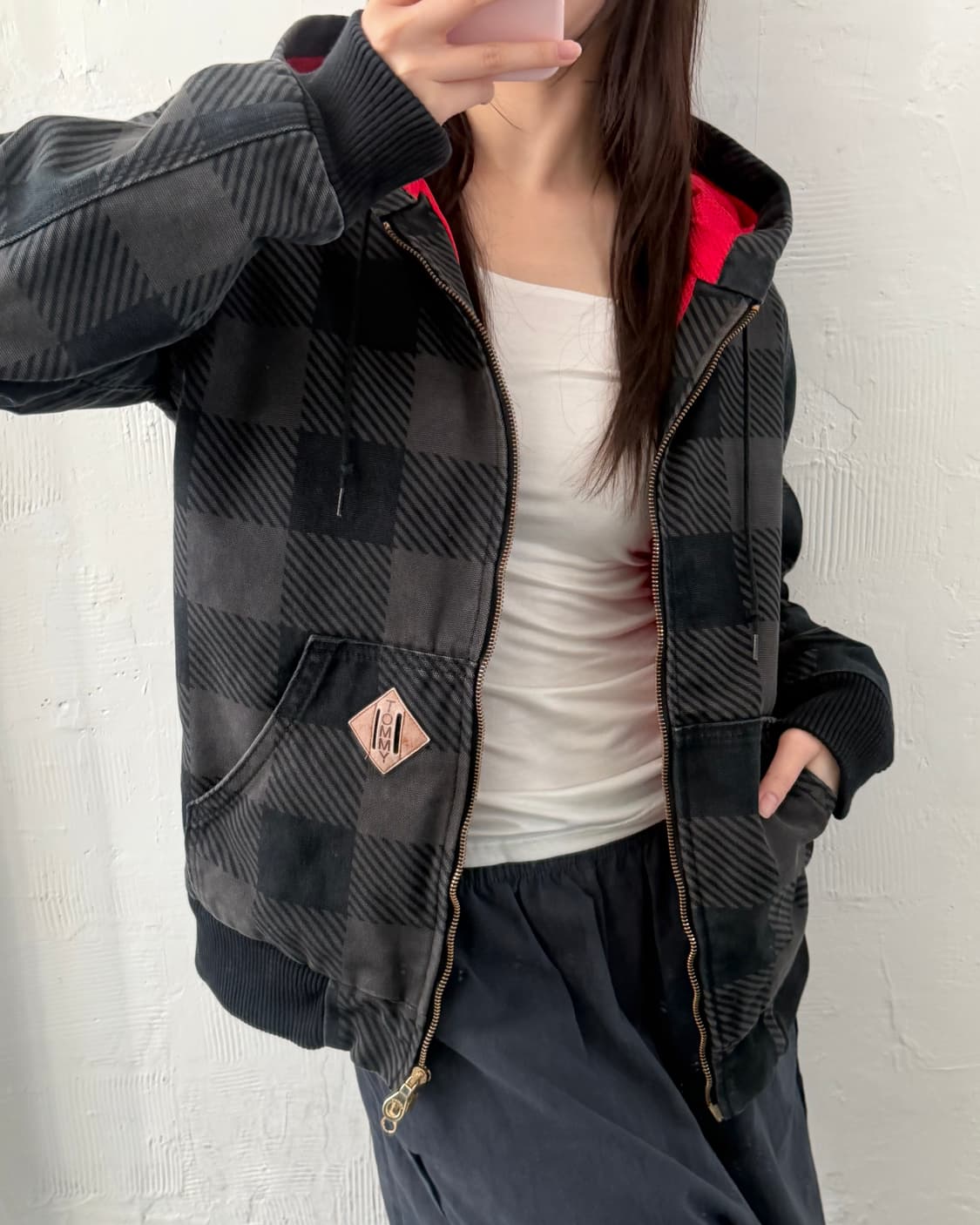 TOMMY HILFIGER 타미힐피거 체커보드 후드자켓 상품이미지9