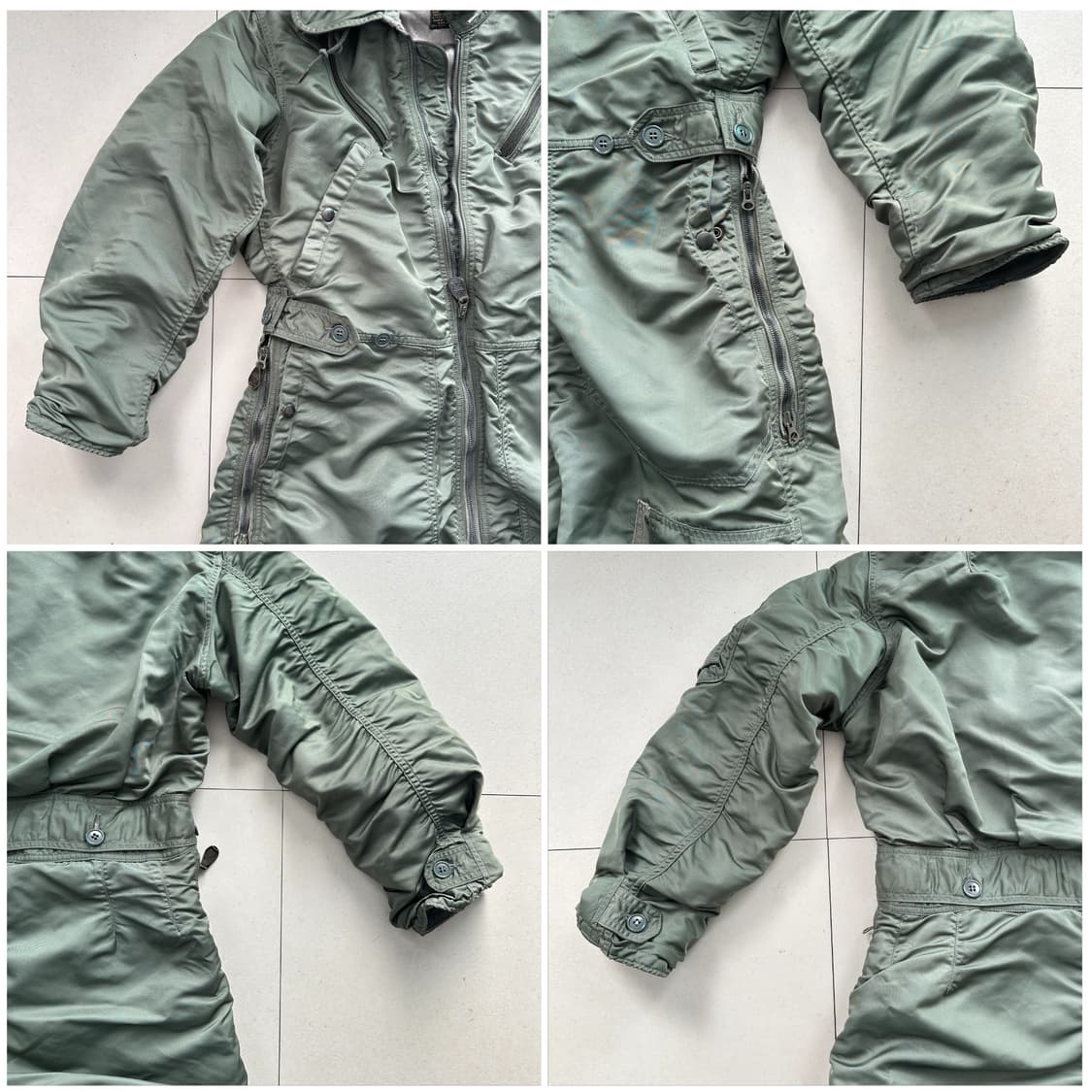 60s 오리지널 미공군 알버트터너 CWU-1/P 플라이트수트 크라운지퍼  상품이미지7