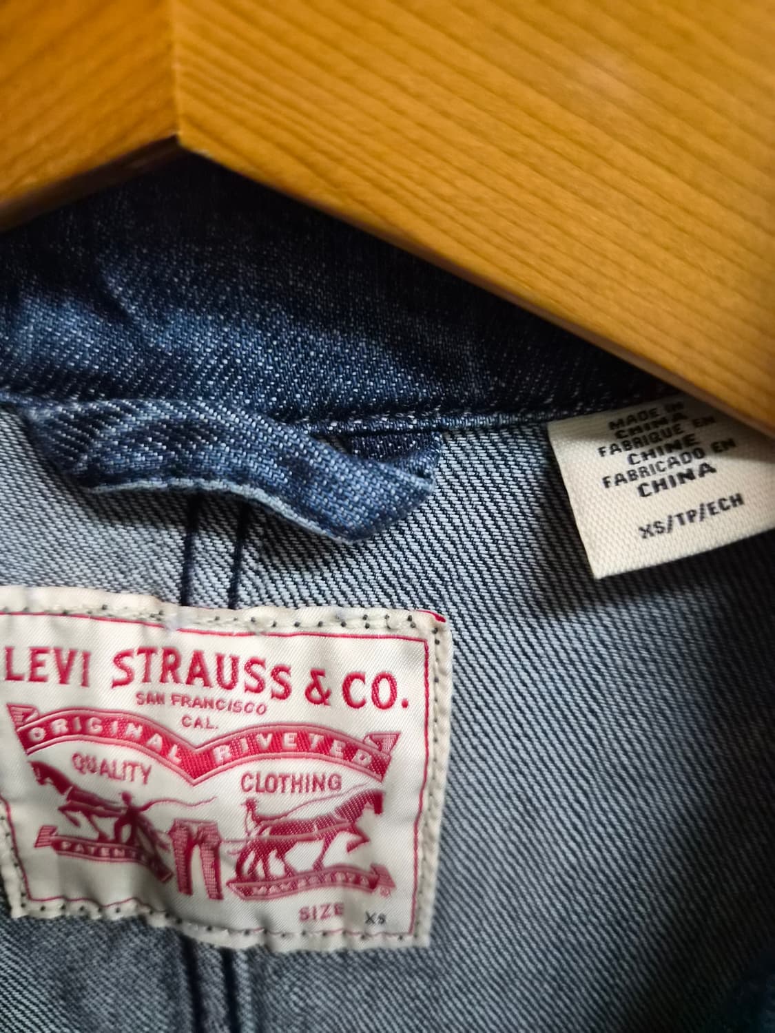 우먼 XS) 리바이스 데님 코트 팝니다 상품이미지3