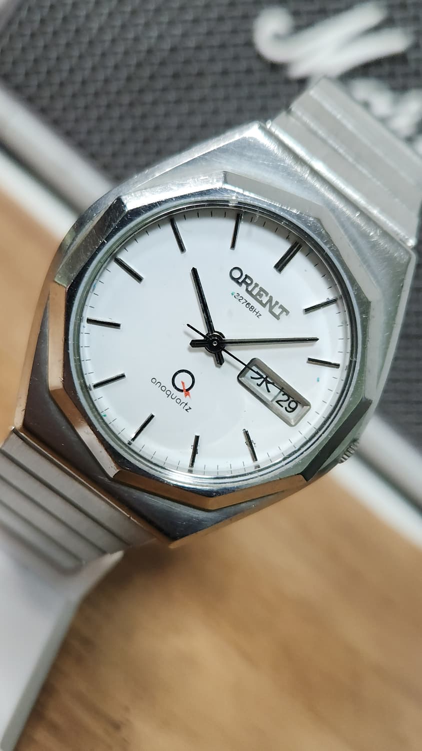 # 빈티지 오리엔트 오리지널 뻐뻐시 데이데이트 빈티지시계  급처 상품이미지1