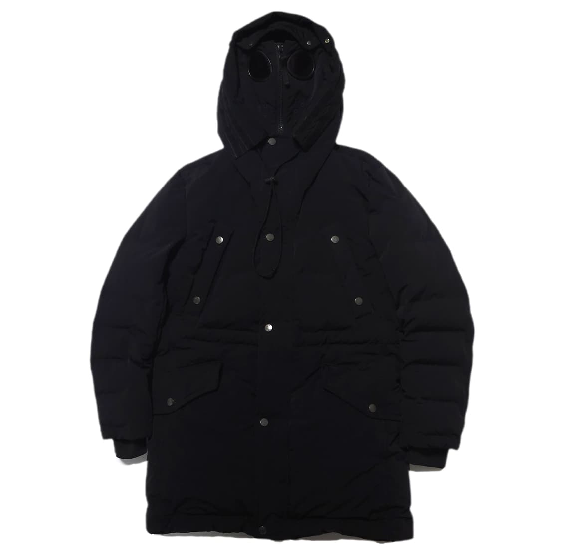 CP컴퍼니 노르지 고글 덕다운 패딩 블랙 상품이미지1