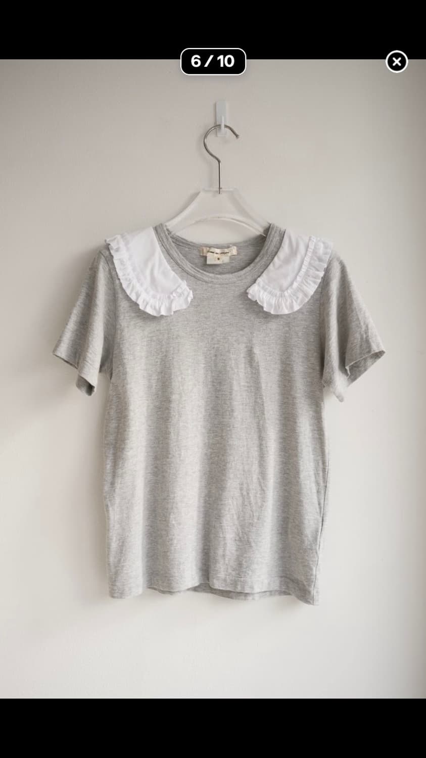 frill collar t-shirt 상품이미지1
