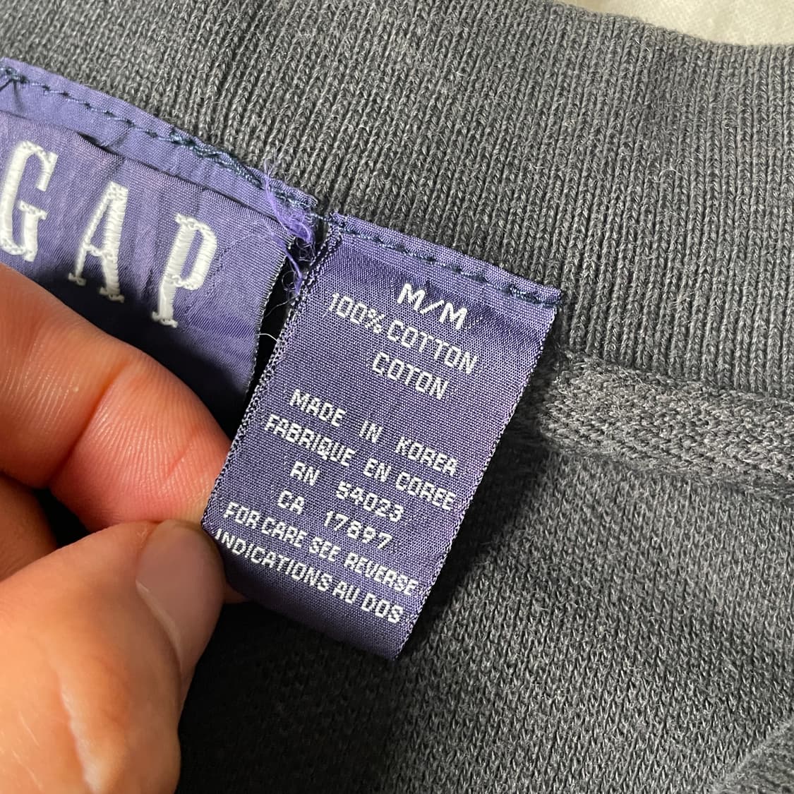 90s Made In korea Gap 갭 카라티 상품이미지3