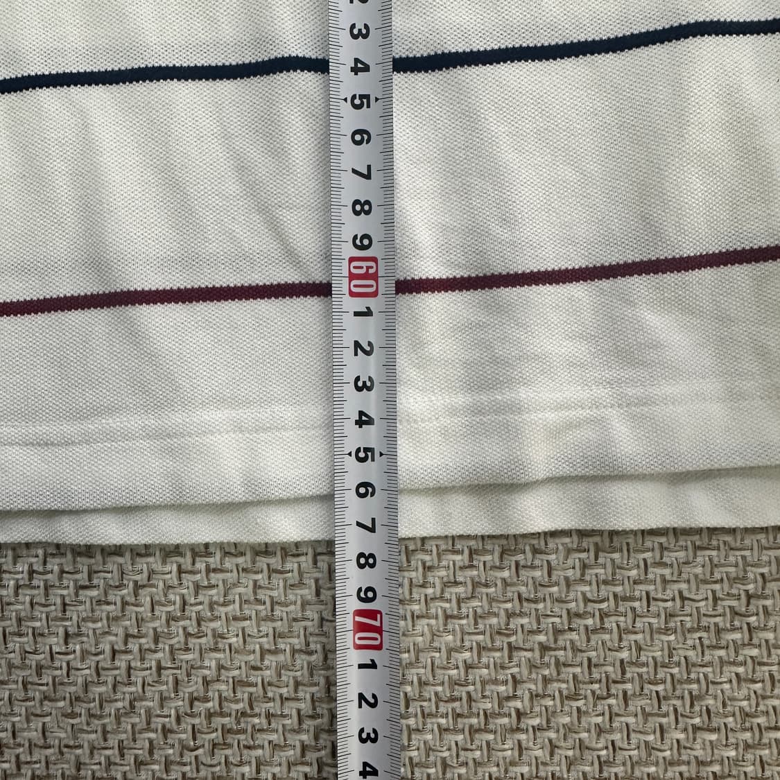 S 빈폴 화이트 스트라이프 폴로 셔츠 0414D 상품이미지6