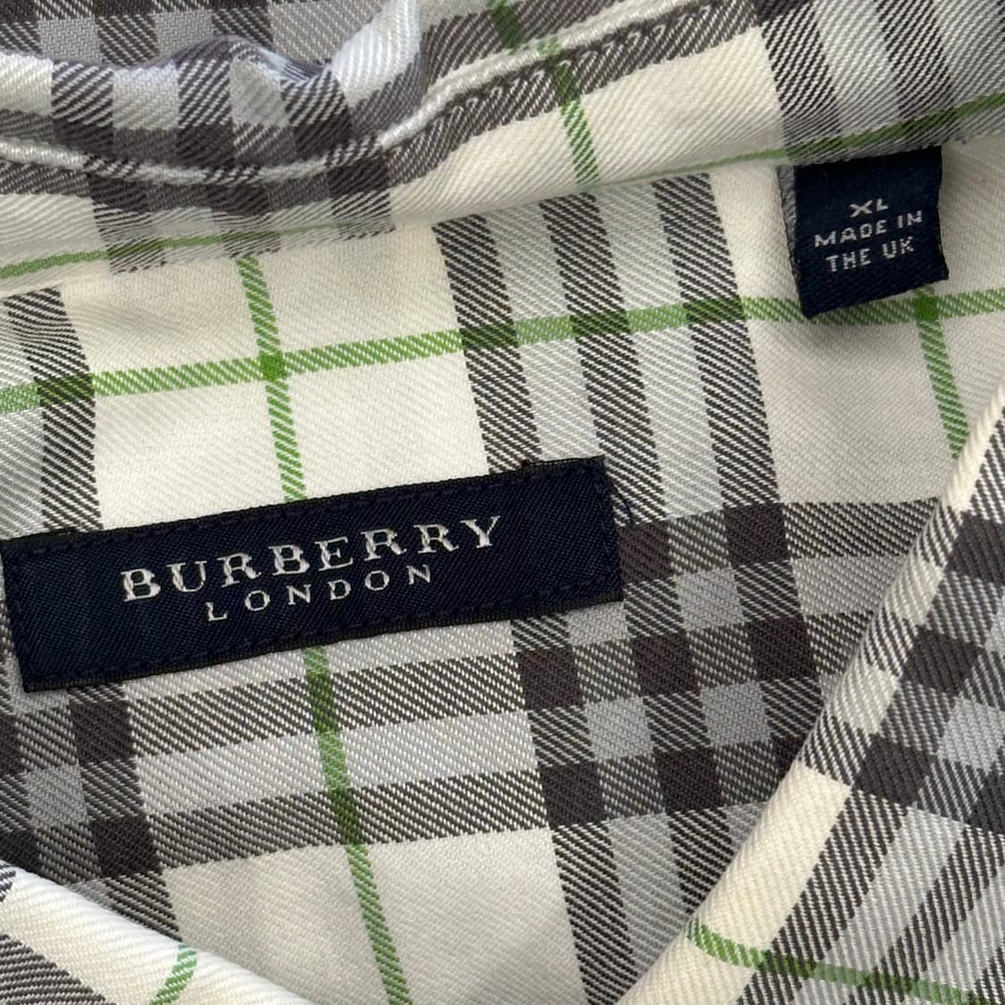 XL 버버리 그린로고 노바체크 반팔 셔츠 상품이미지4
