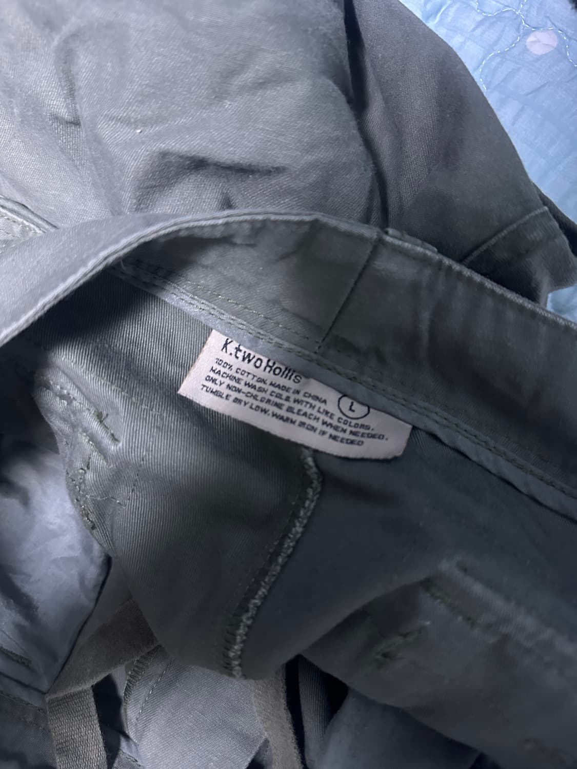 [L] 밀리터리 더블 카고 팬츠 카키 상품이미지5