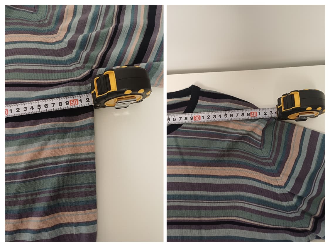 Paul Smith London 빈티지 멀티 스트라이프 울 니트[M] 상품이미지8