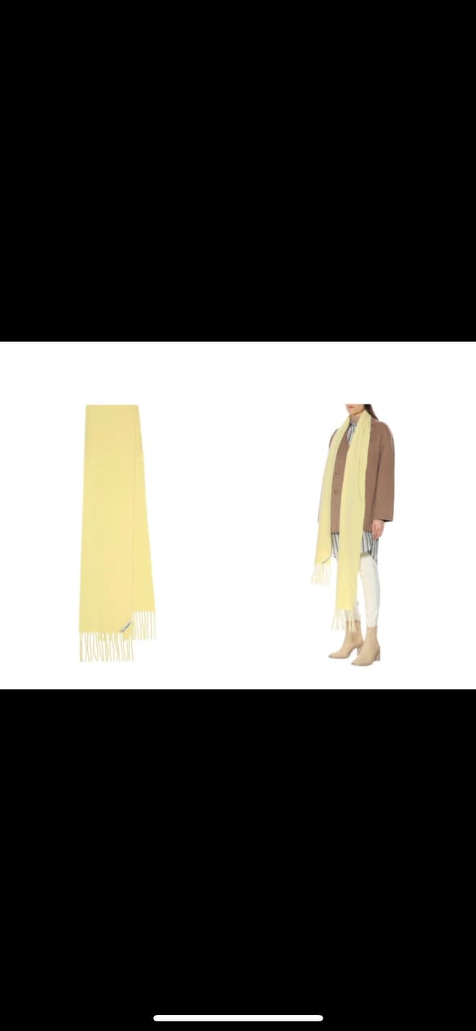 아크네스튜디오 스키니 머플러 옐로우 상품이미지3