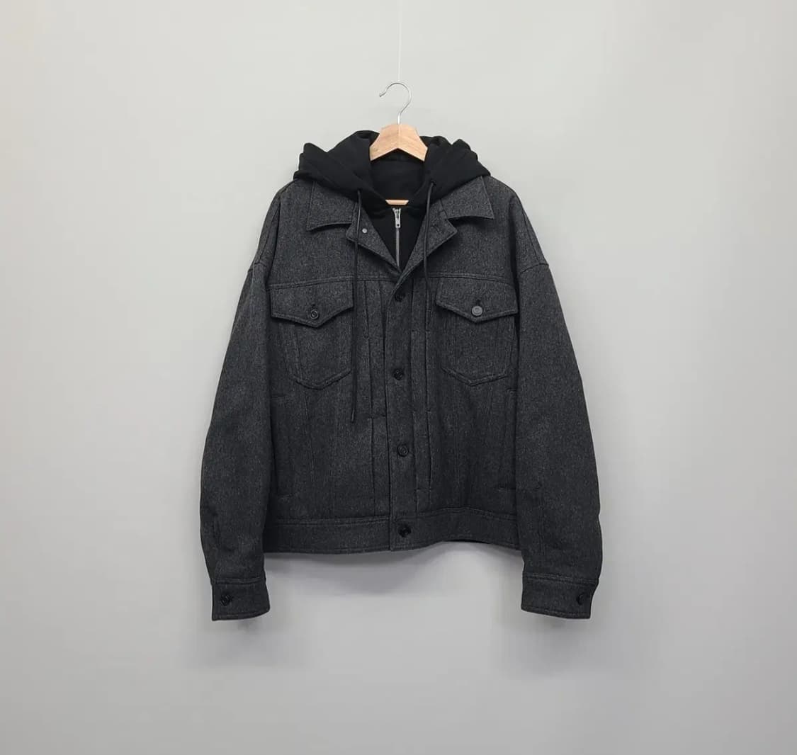 준지 JUUN.J 2022 FW 후드 울 자켓 46 정품 상품이미지2