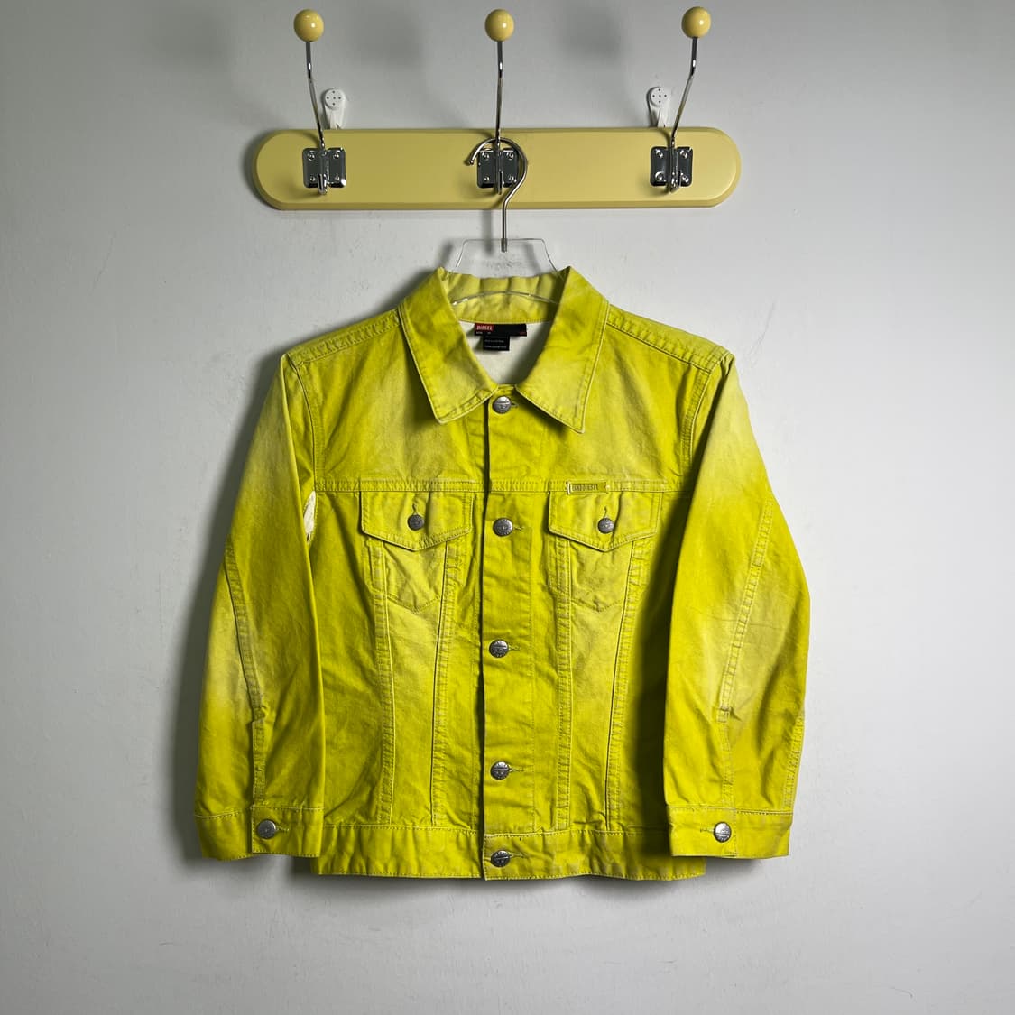 Diesel 디젤 옐로우 데님 트러커 자켓 M 상품이미지1
