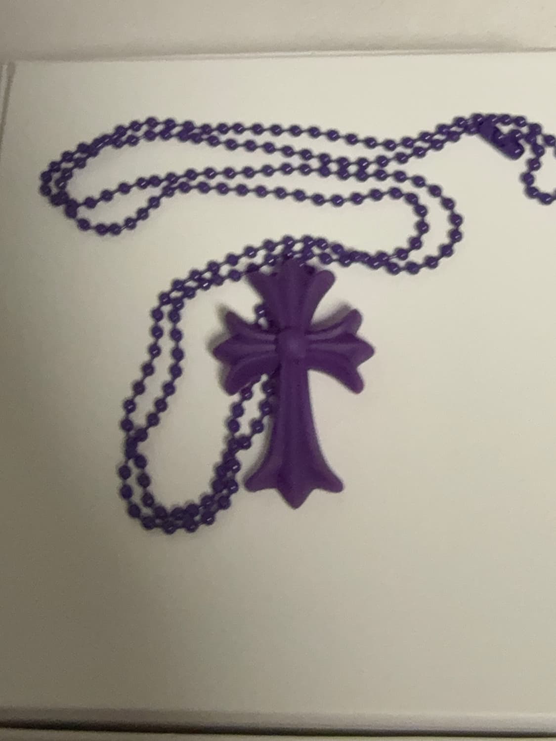 크롬하츠 실리콘 실리크롬 목걸이 퍼플 상품이미지3