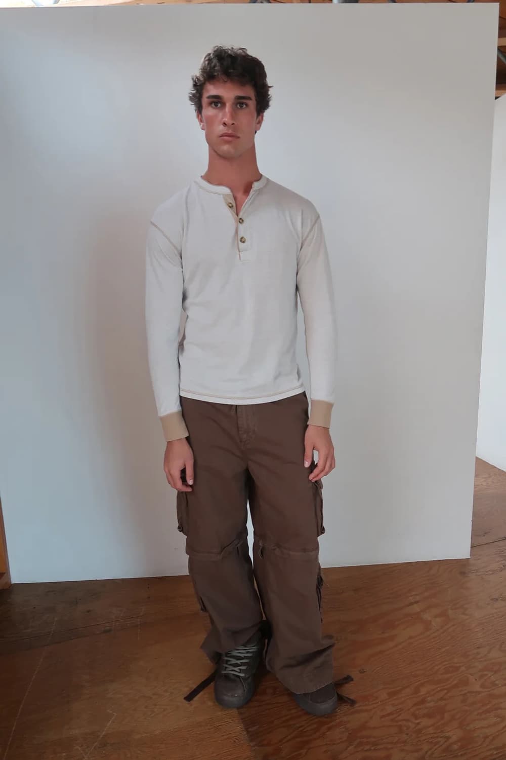 [S,M,L]이알엘 ERL 25fw ZIP-OFF 카고 팬츠/브라운 상품이미지6