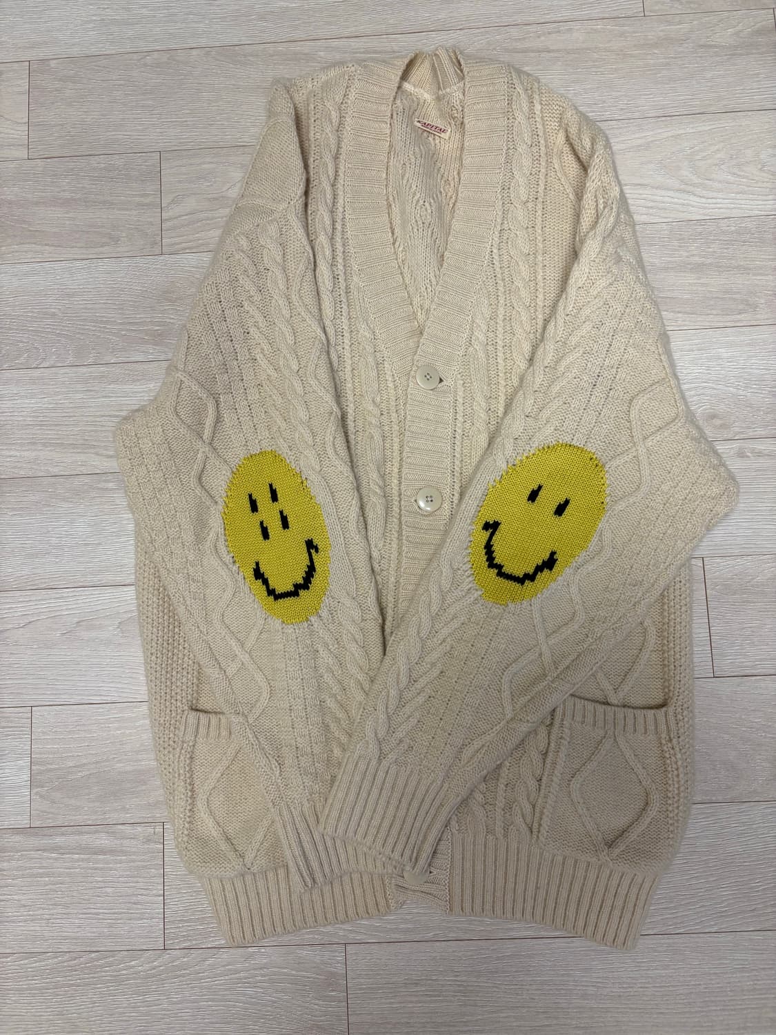 캐피탈 케이블니트 스마일 가디건(3사이즈) 상품이미지1