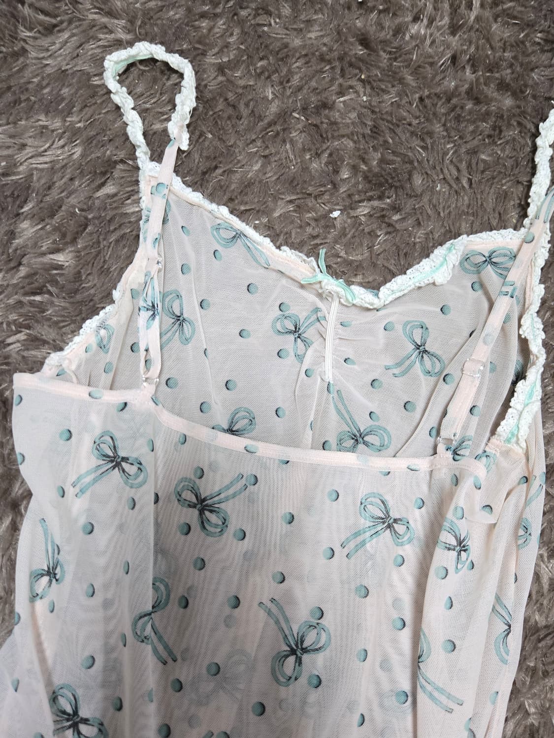 리본 슬립 레이스나시 상품이미지2