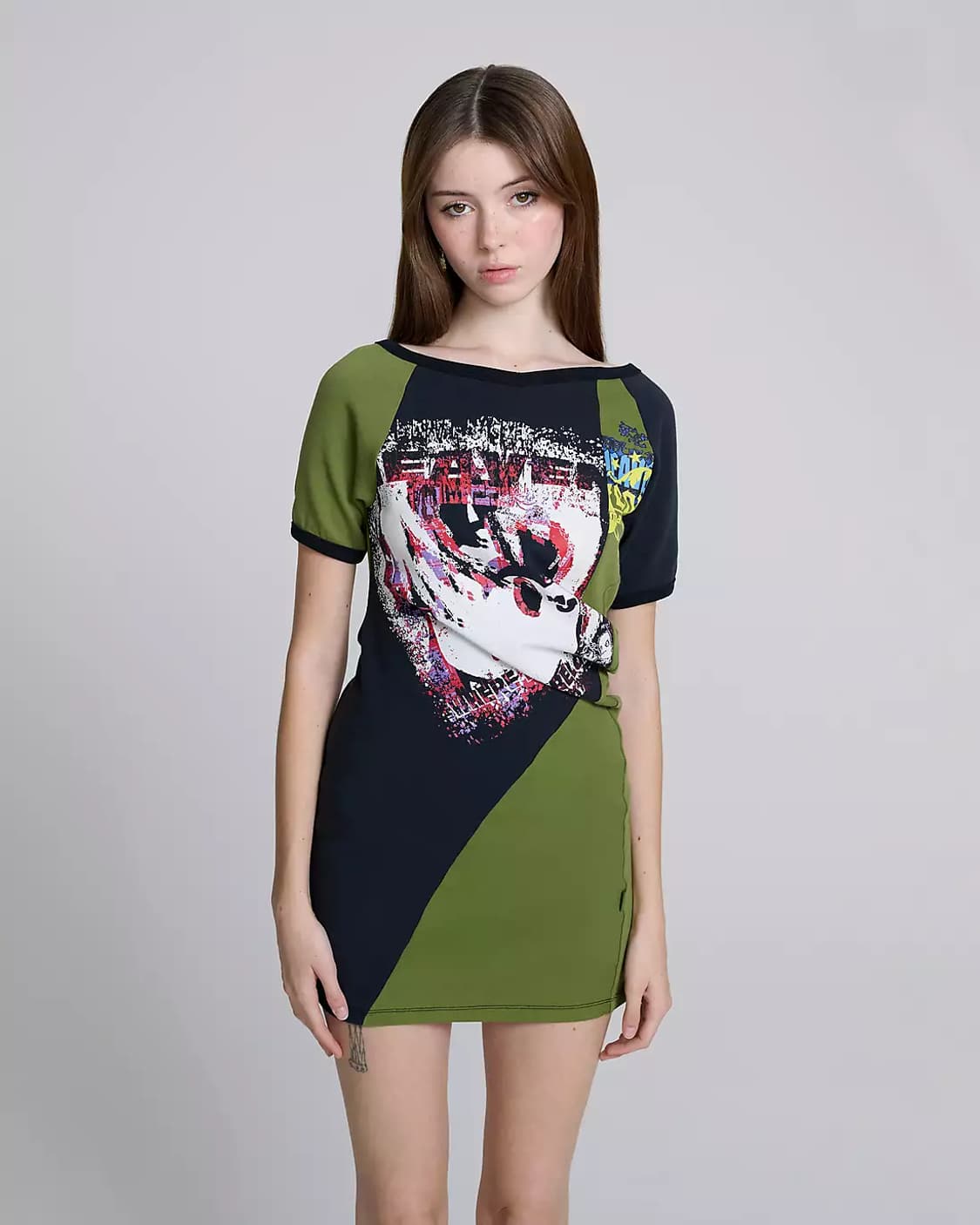 헤븐 트위스티드 티셔츠 드레스 상품이미지4