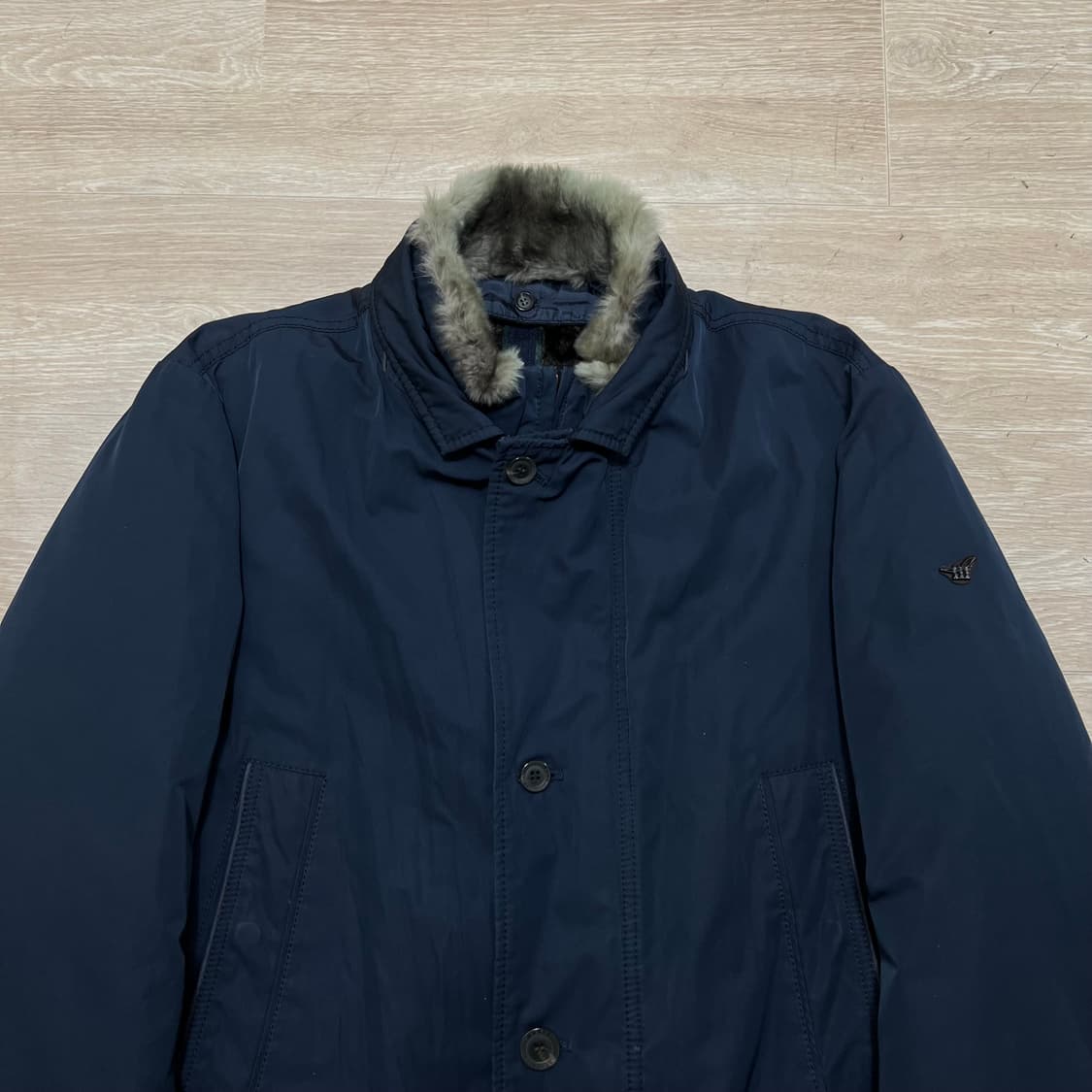 헨리코튼 남성 골프웨어 래빗퍼 넥트리밍 패딩 점퍼 [네이비] L/100 상품이미지2