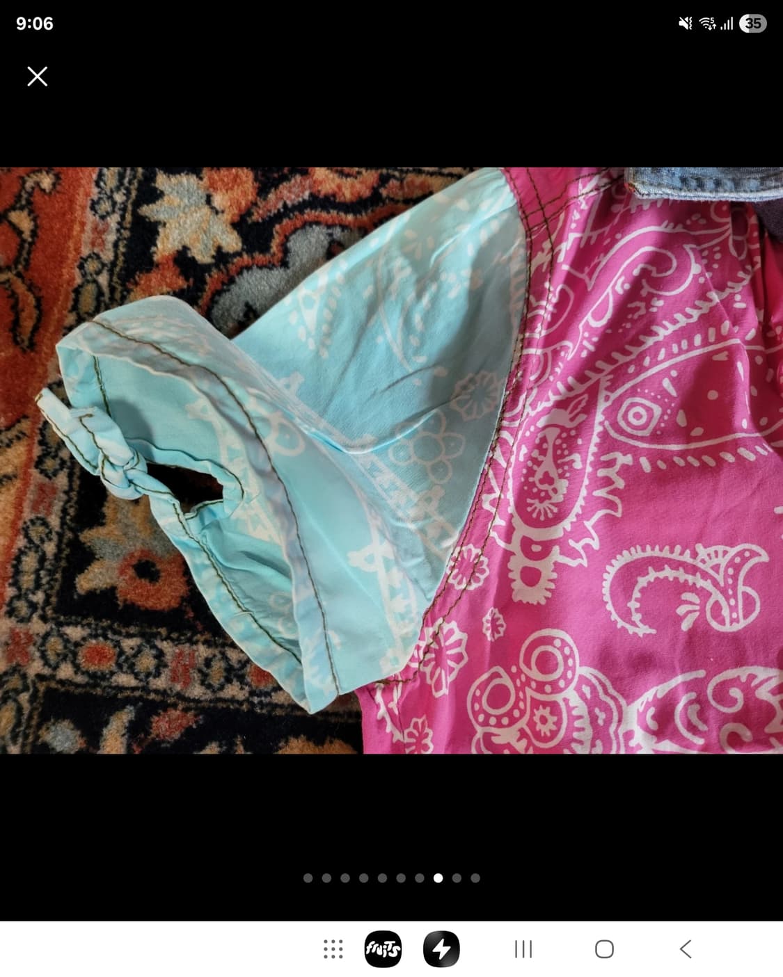 오일릴리  패치워크 스팽글 셔츠 상품이미지8