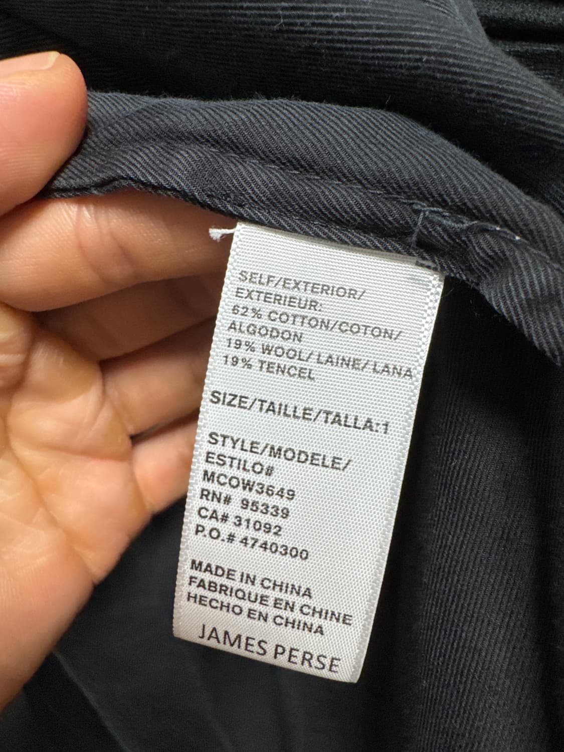 제임스펄스 포켓셔츠 새상품 1사이즈 상품이미지3