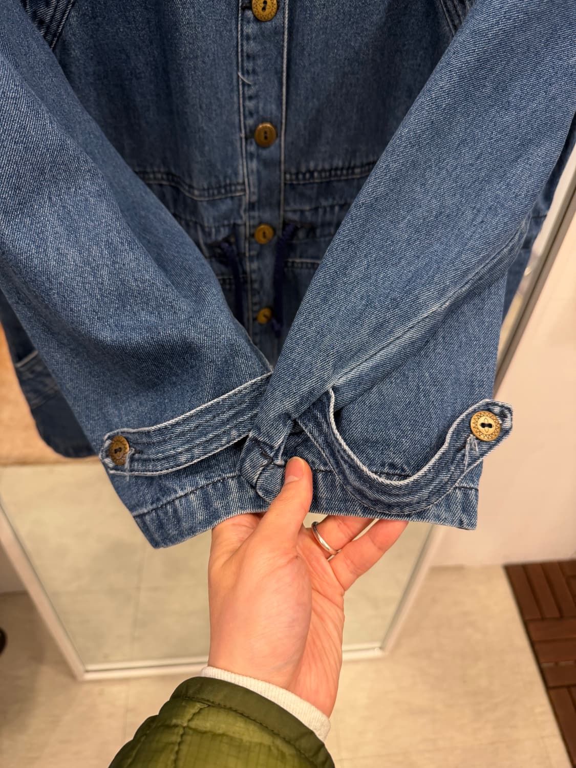 90s Sun Belt 빈티지 데님 초어 자켓 상품이미지4