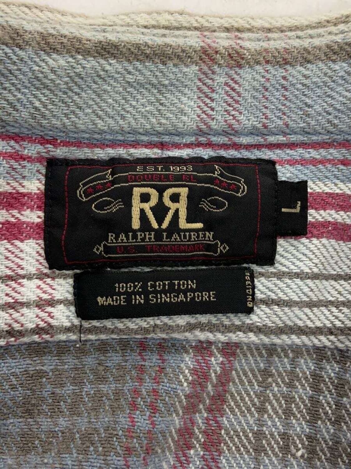더블알엘 rrl 코튼 워크 셔츠 L 상품이미지4
