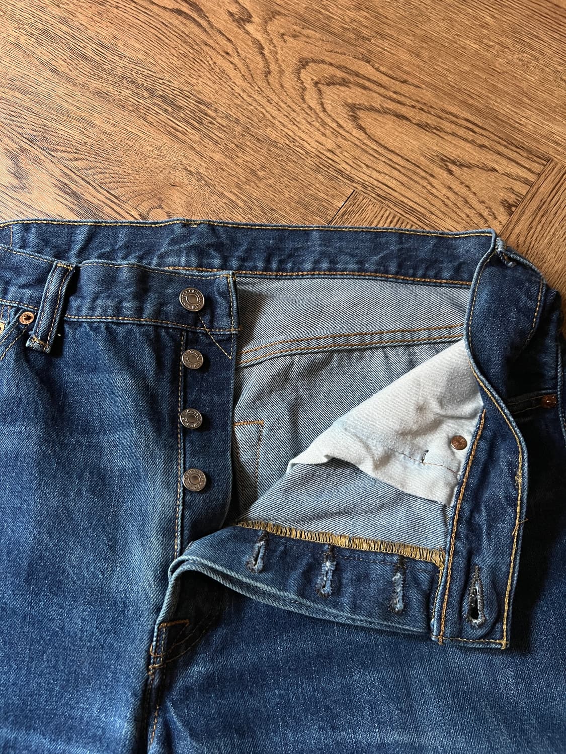 [36]리바이스 501 빈티지 워싱 스트레이트 데님 팬츠 상품이미지7